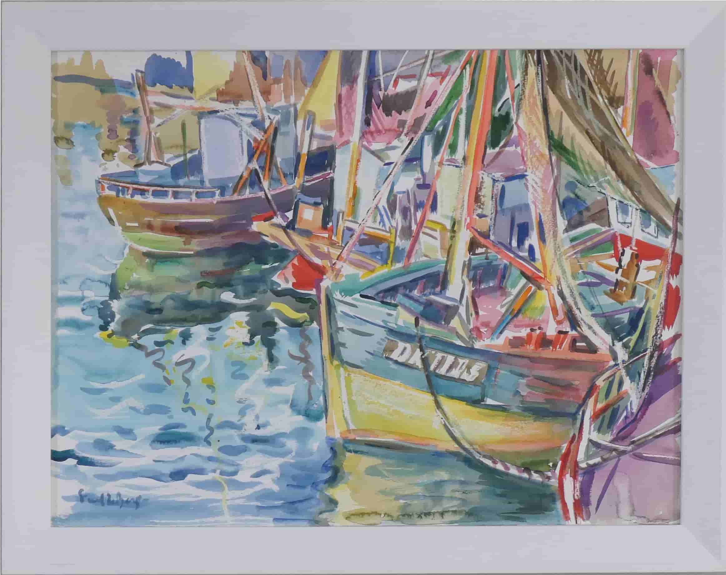 Freek van den Berg - Haven Denemarken (met lijst)