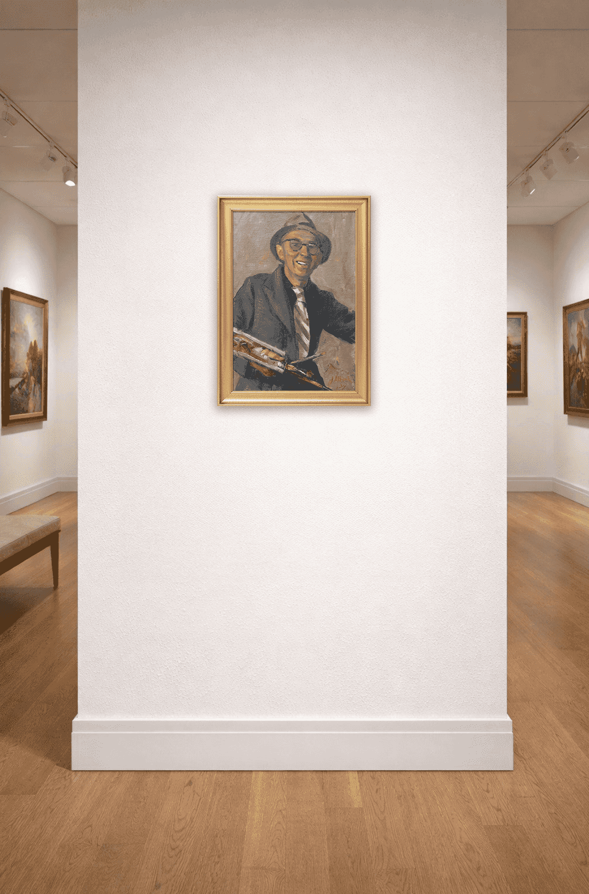 Jan Altink - Jan Altink, zelfportret uit 1939 (in interieur)
