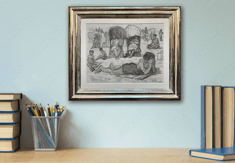 Louis Soonius - Dagje aan het strand (in interieur)