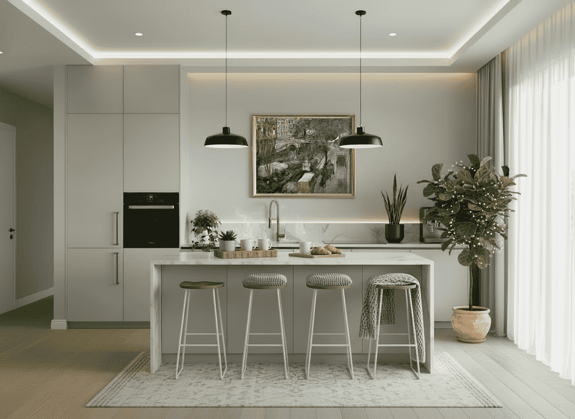 Harmen Meurs - Bedrijvigheid op de Kloveniersburgwal  (in interieur)