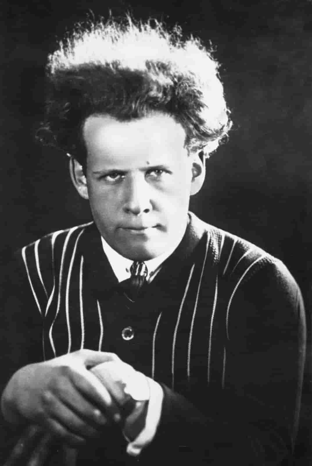 Vilmos Huszár - Portret van Sergej Eisenstein: Rusissch regisseur (in het echt)