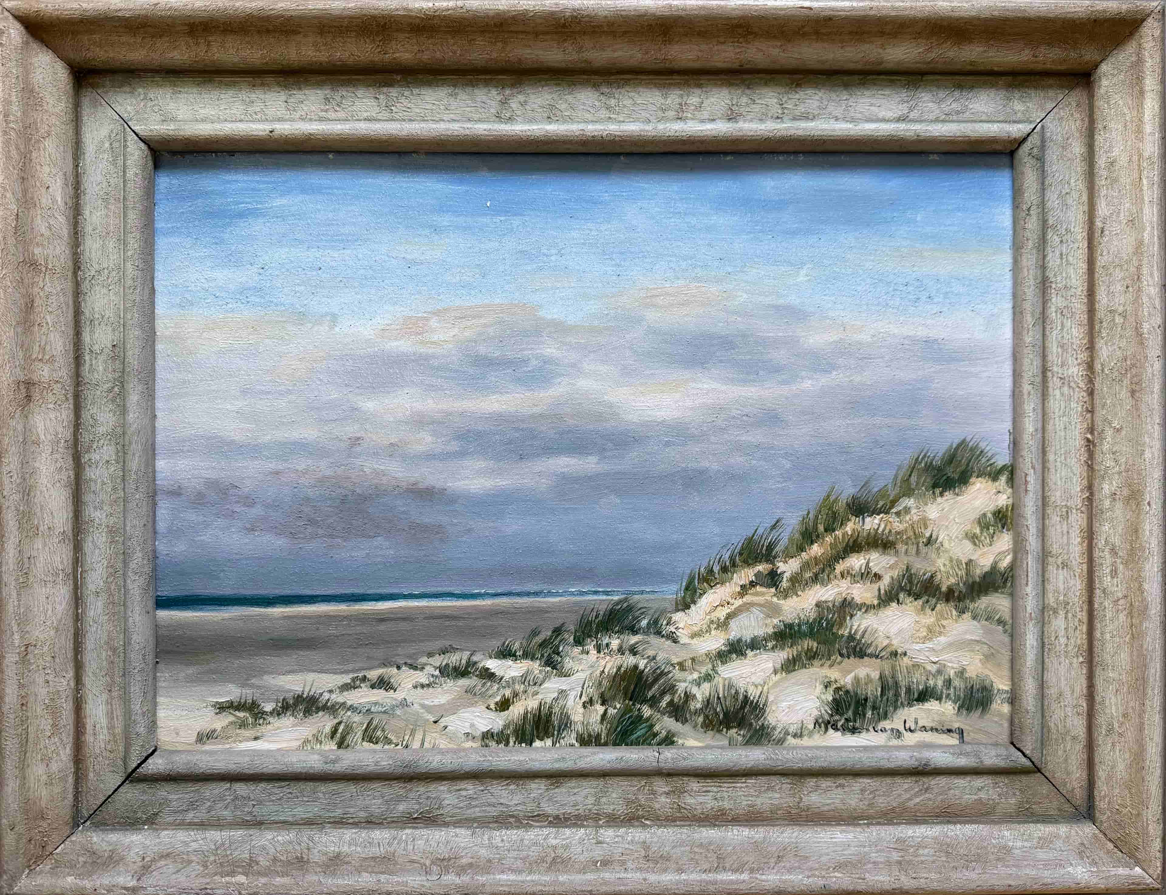 Martin van Waning - Strand te Schiermonnikoog (met lijst)