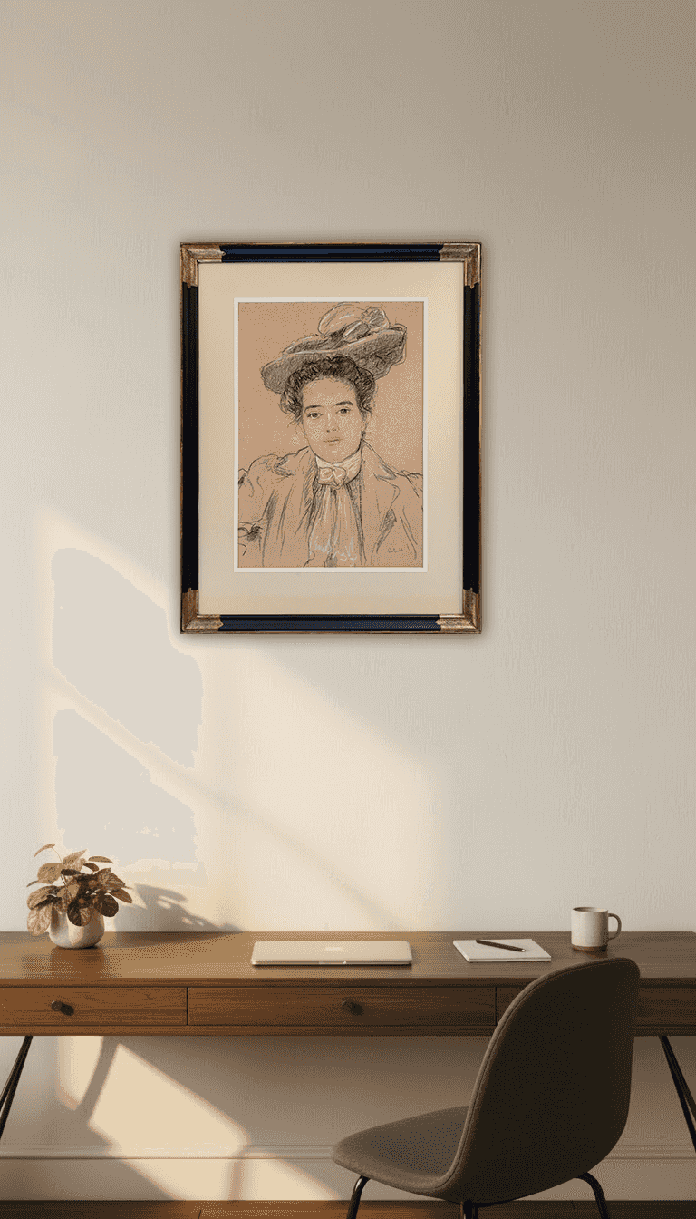 Leo Gestel - Portret van een jonge vrouw (in interieur)