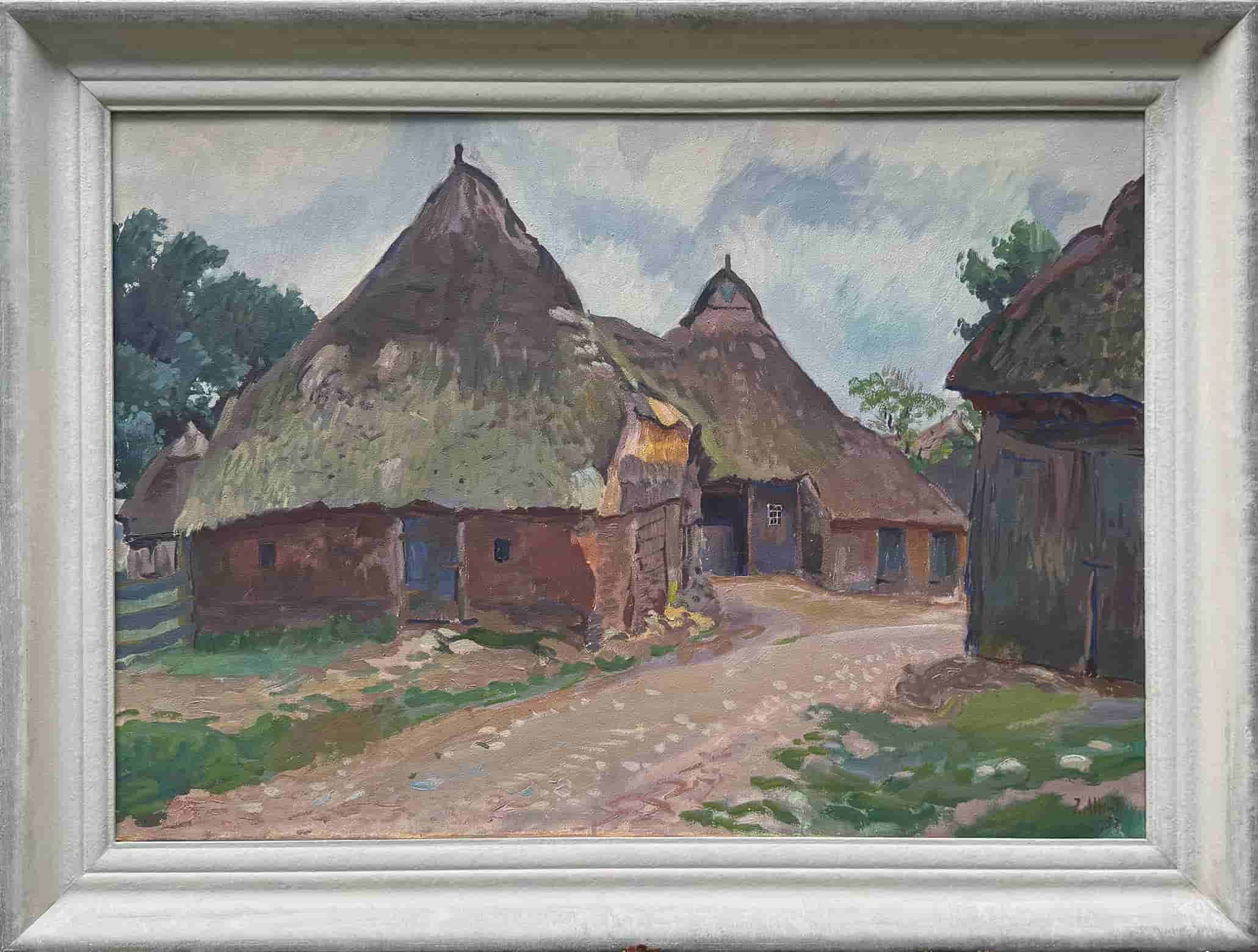 Jan Altink - Boerderij in Orvelte (met lijst)