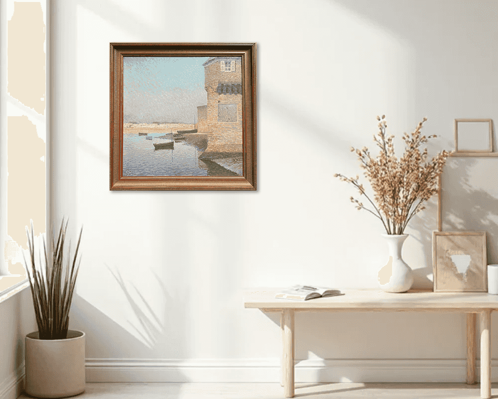 Anthony Pieter Schotel - Gezicht op Saint-Malo 1936 (in interieur)