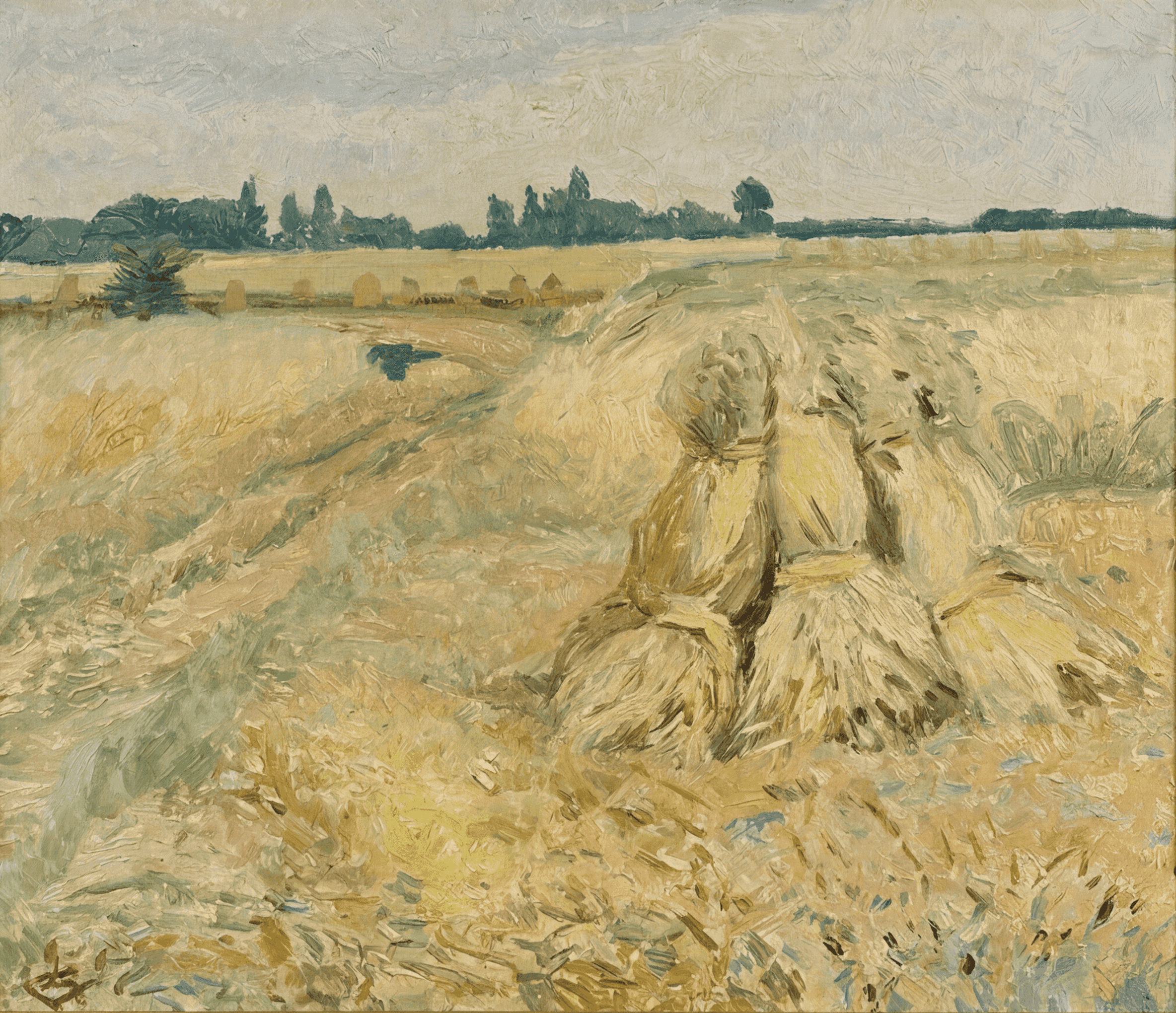 Jannes de Vries - Gronings landschap jaren 1930 (zonder lijst)