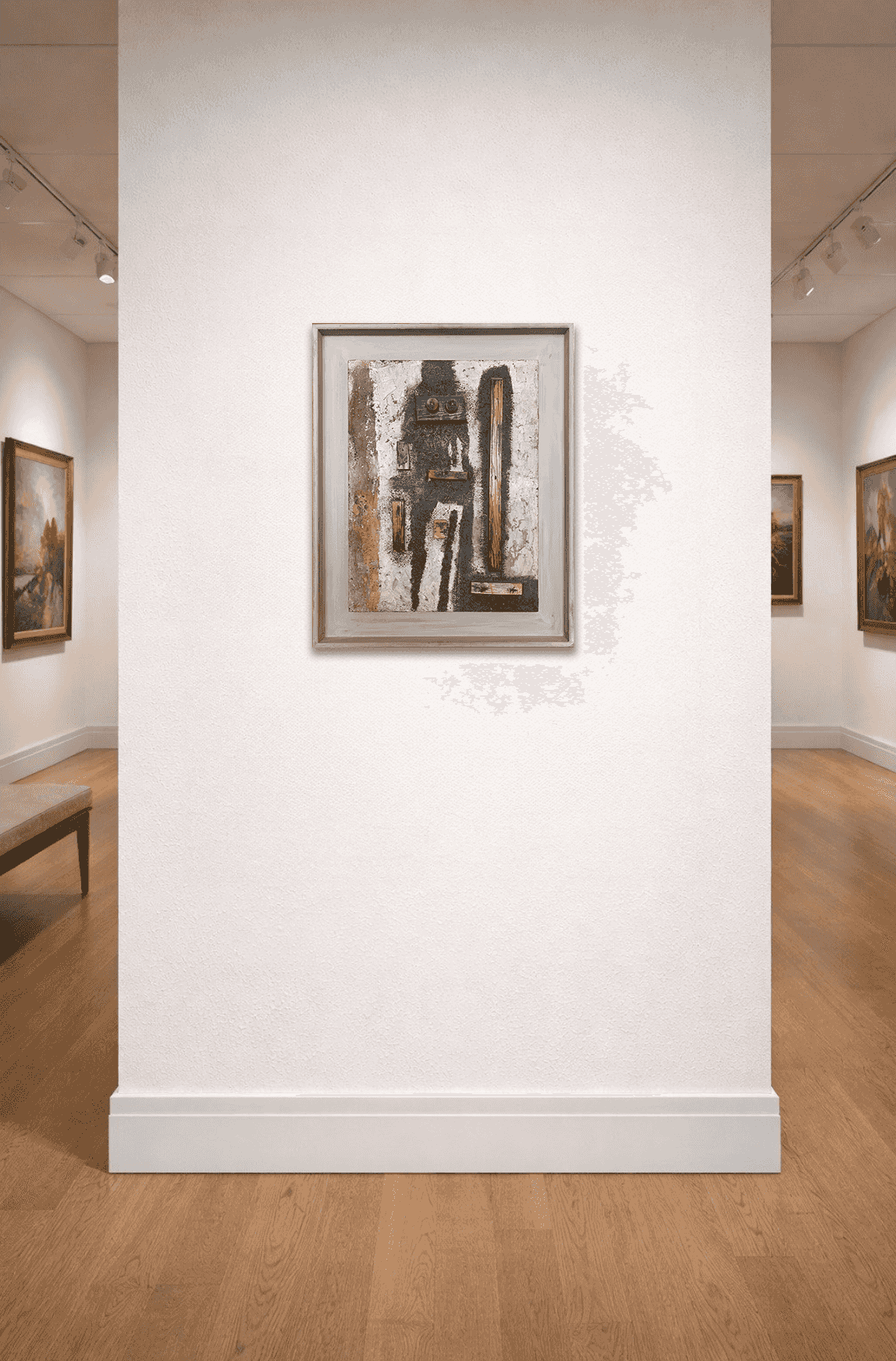 Will Leewens - Compositie met totem (in interieur)