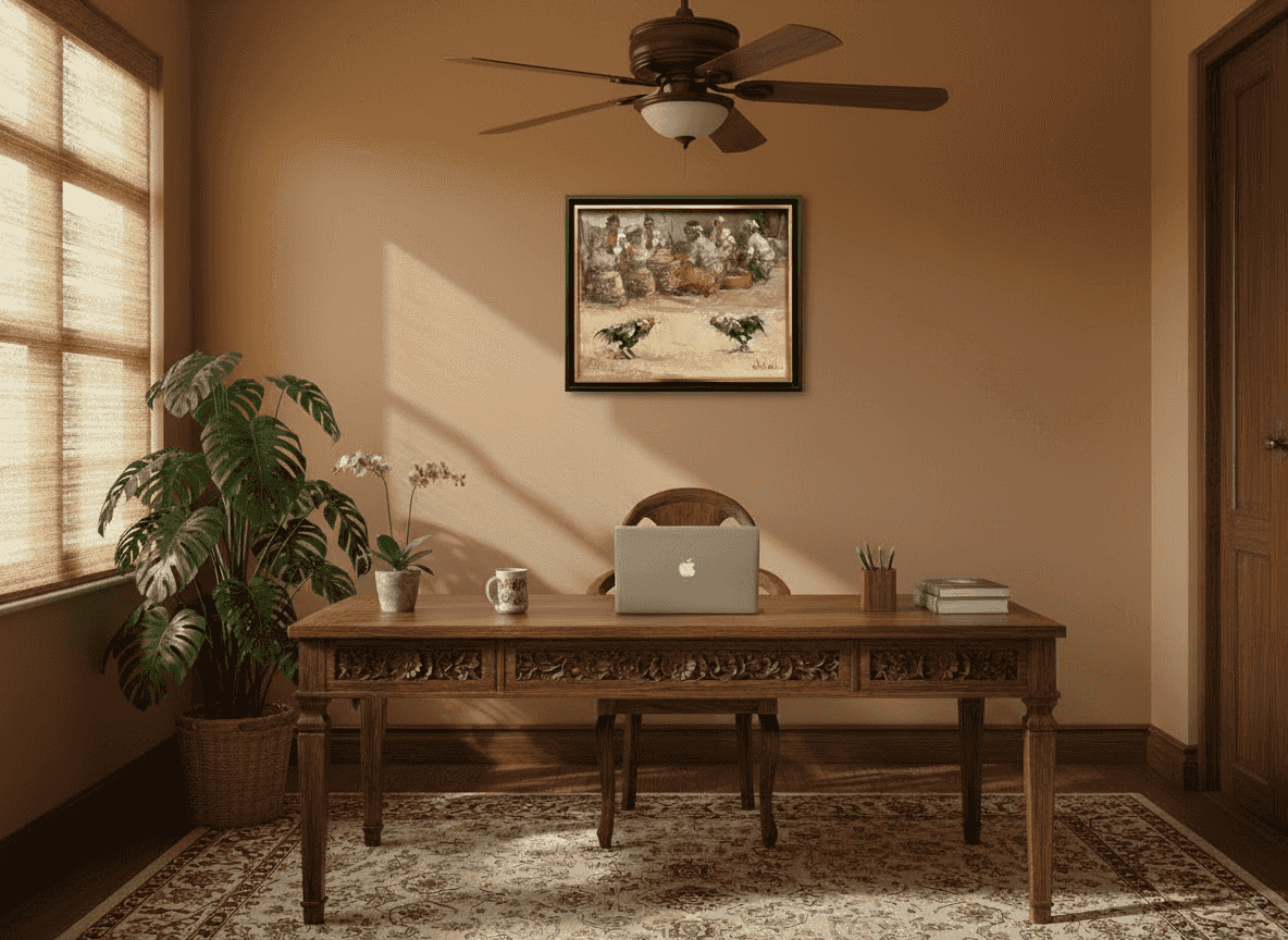 Lucien Frits Ohl - Hanengevecht (in interieur)