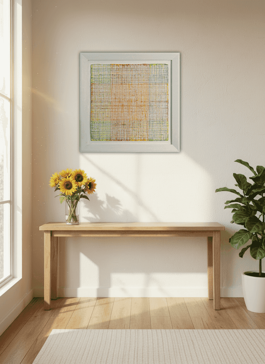 Eric de Nie - Aquarel 2012 A17-4 (van een vierluik) (in interieur)