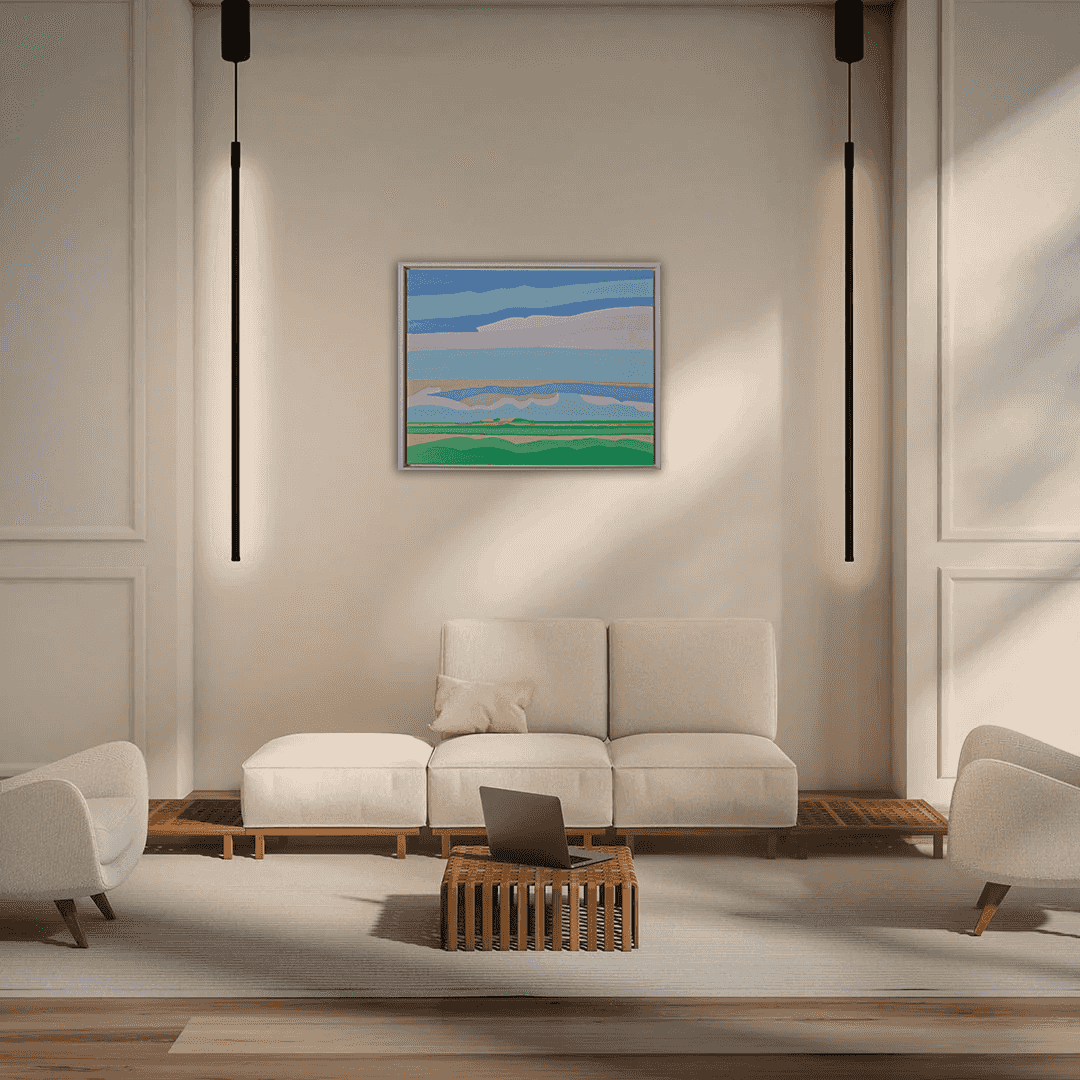 Paul Overhaus - Dorpje in de duinen (in interieur)