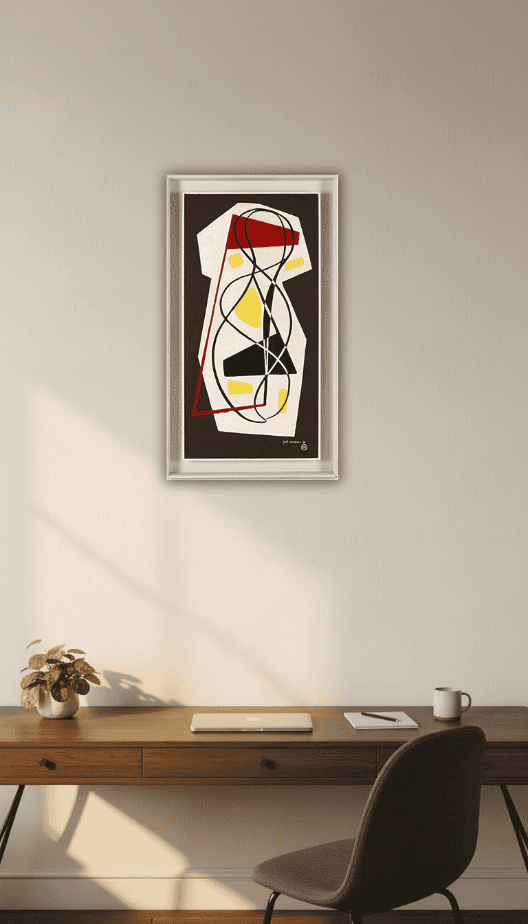 Juul Neumann - Abstracte compositie no. 28 (in interieur)
