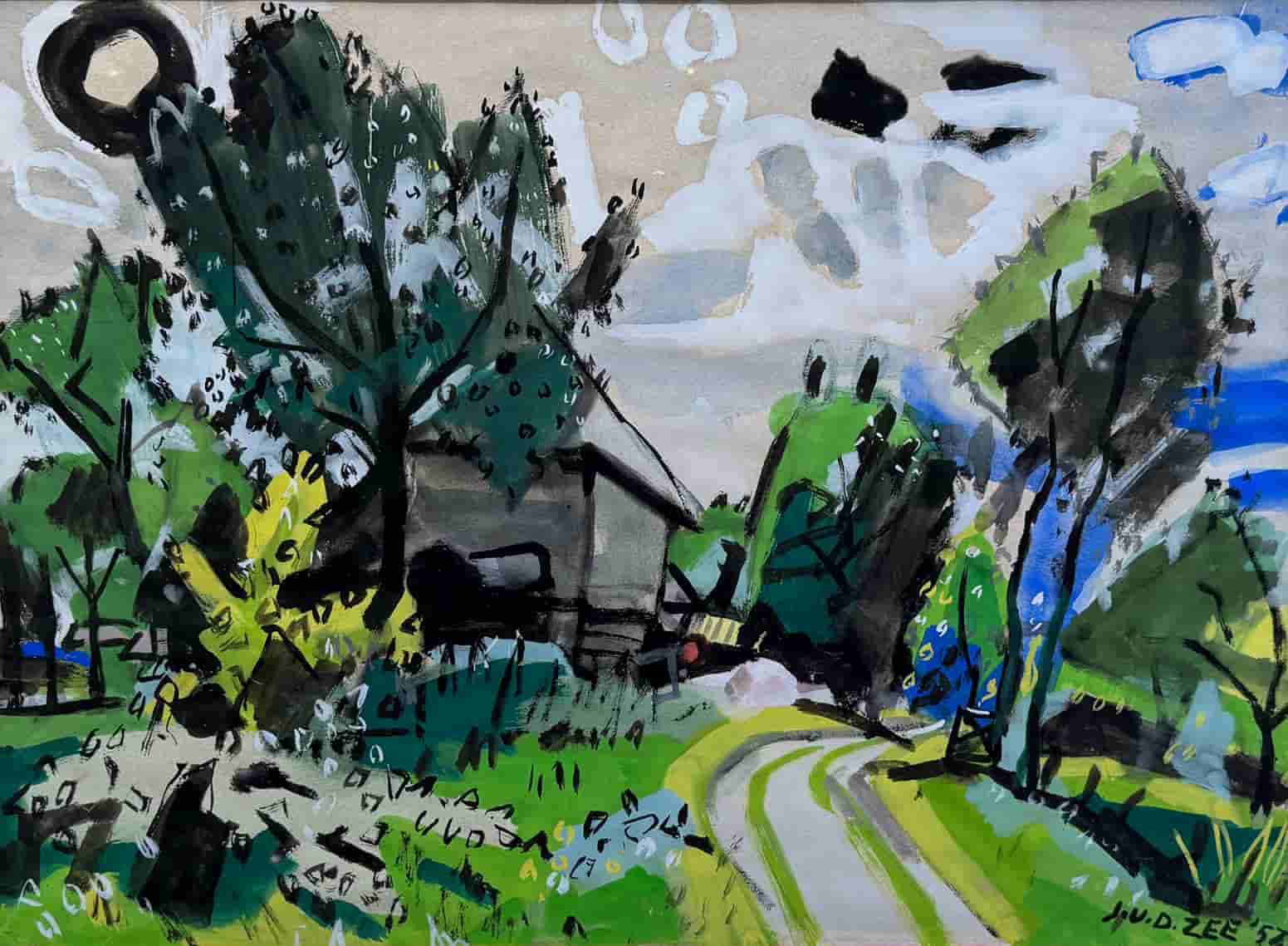 Jan van der Zee - Groningse boerderij (zonder lijst)