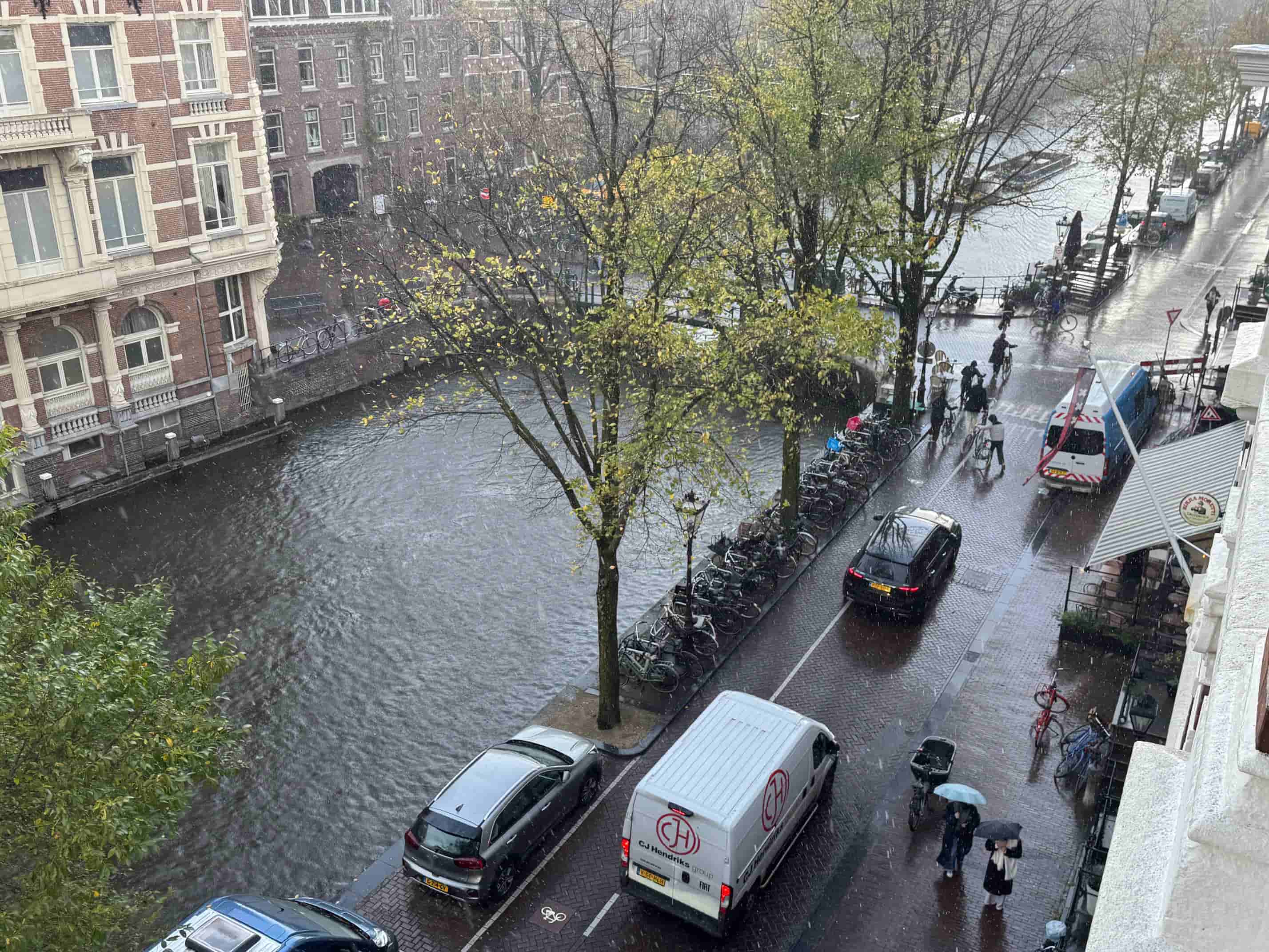 Harmen Meurs - Bedrijvigheid op de Kloveniersburgwal  (in het echt)