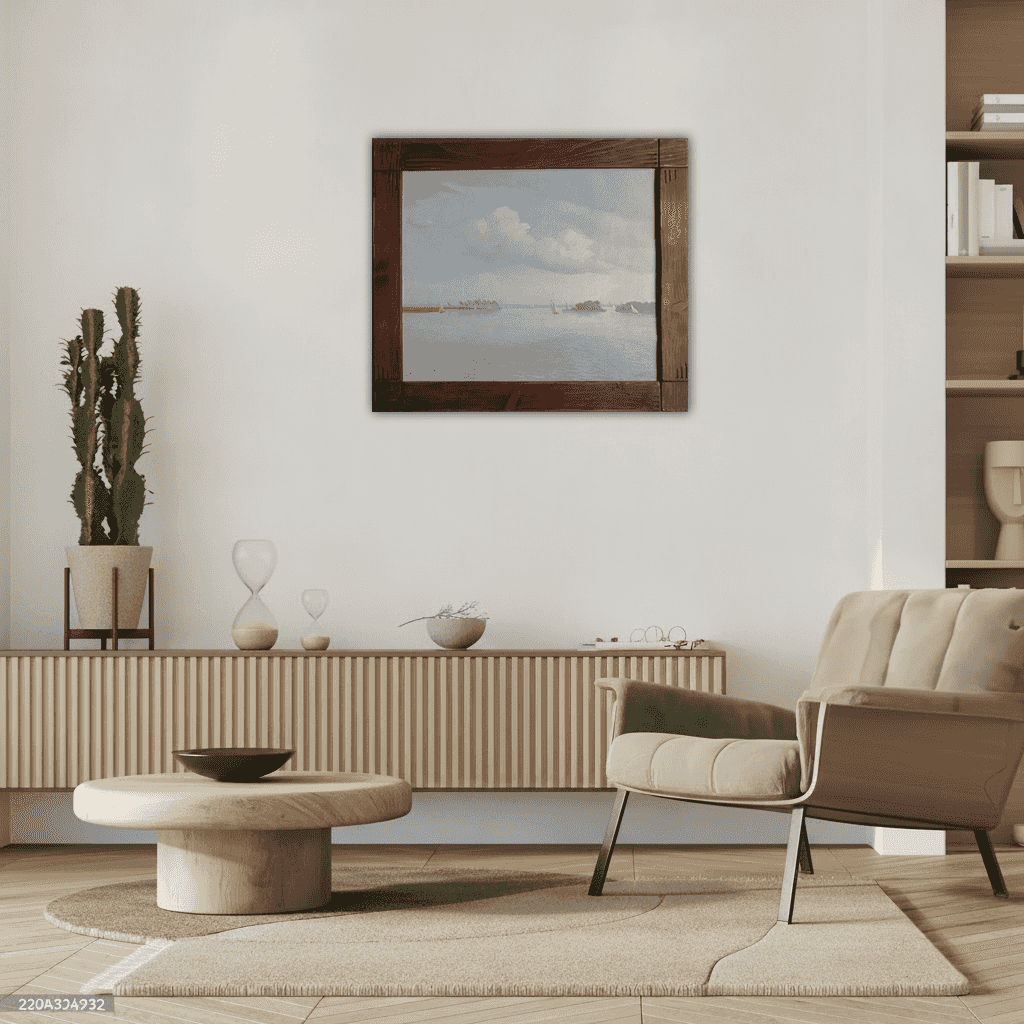 Dirk Smorenberg - Zeilboten varen op de Loosdrechtseplas (in interieur)