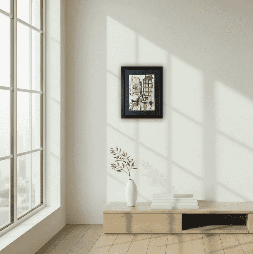 Erasmus Bernard von Dülmen-Krumpelman - Het Kolkje te Amsterdam (in interieur)