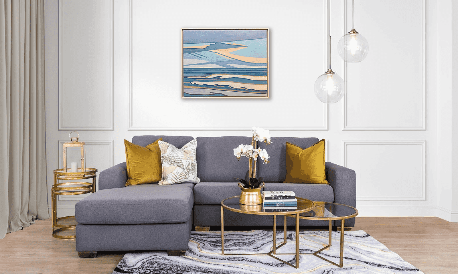 Paul Overhaus - Kustlandschap (in interieur)