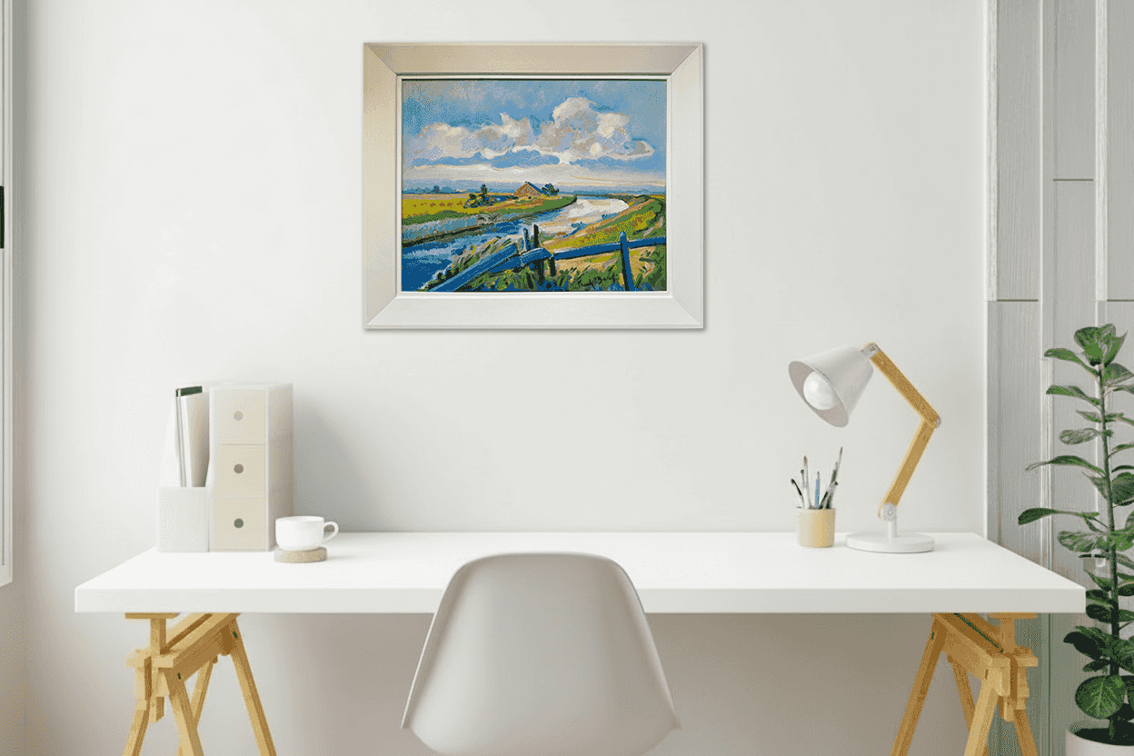 Freek van den Berg - Rivierlandschap (IJssel) (in interieur)