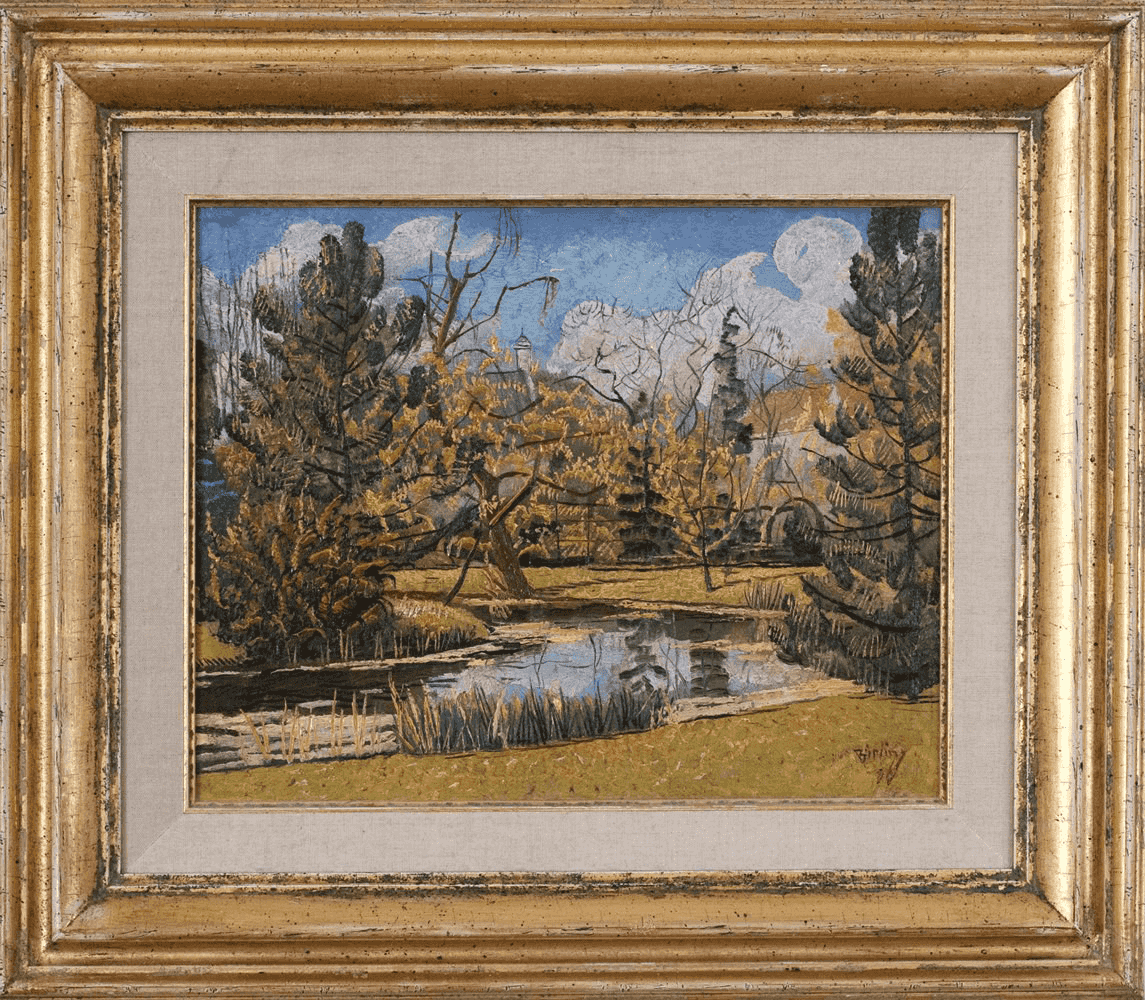 Herman Bieling - Park te Hillegersberg (met lijst)