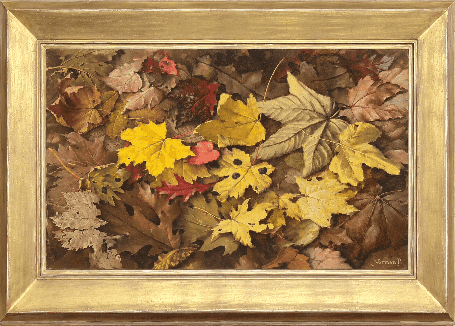 Jan Voerman jr - Les feuilles mortes (met lijst)