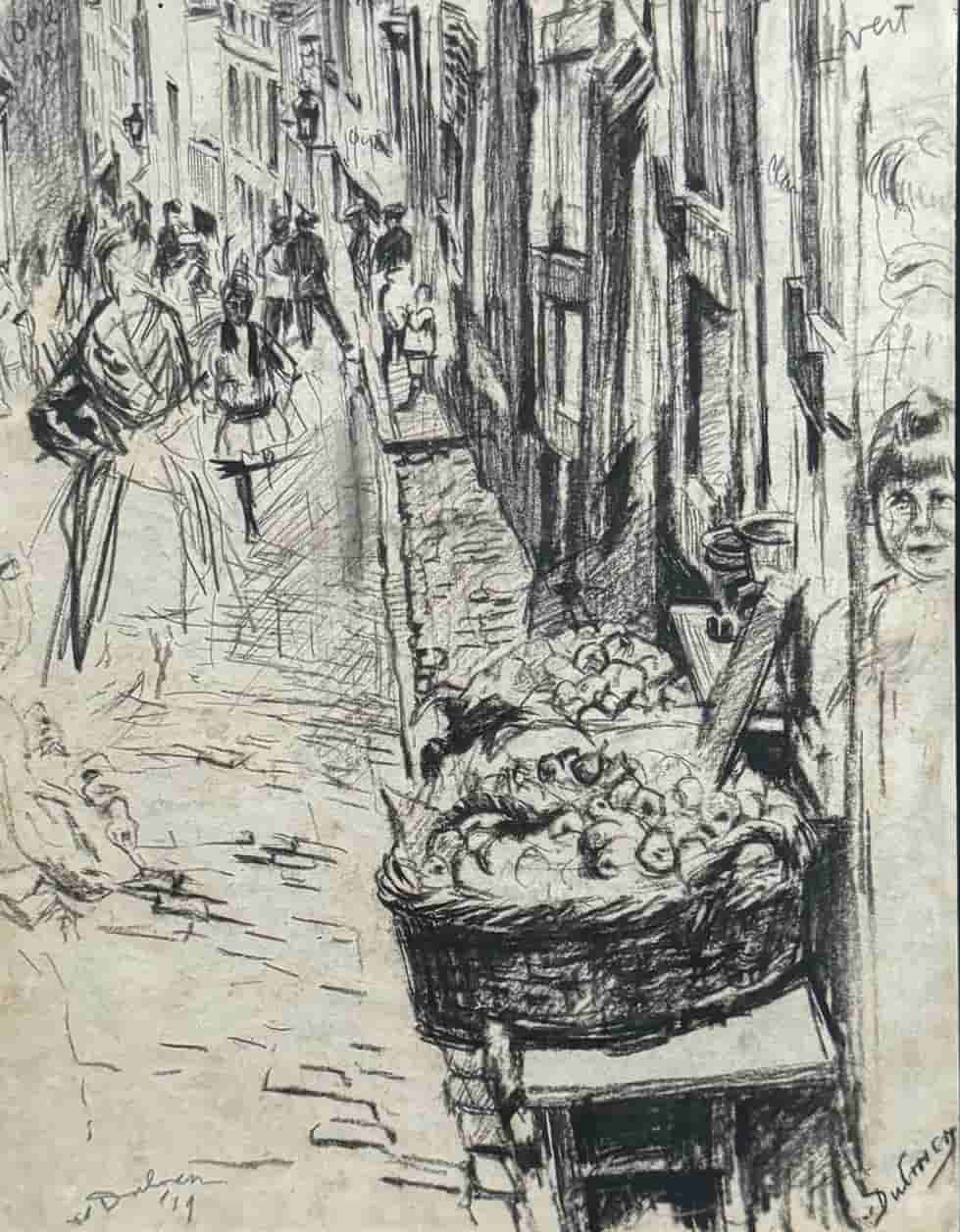 Erasmus Bernard von Dülmen-Krumpelman - Zeedijk (zonder lijst)