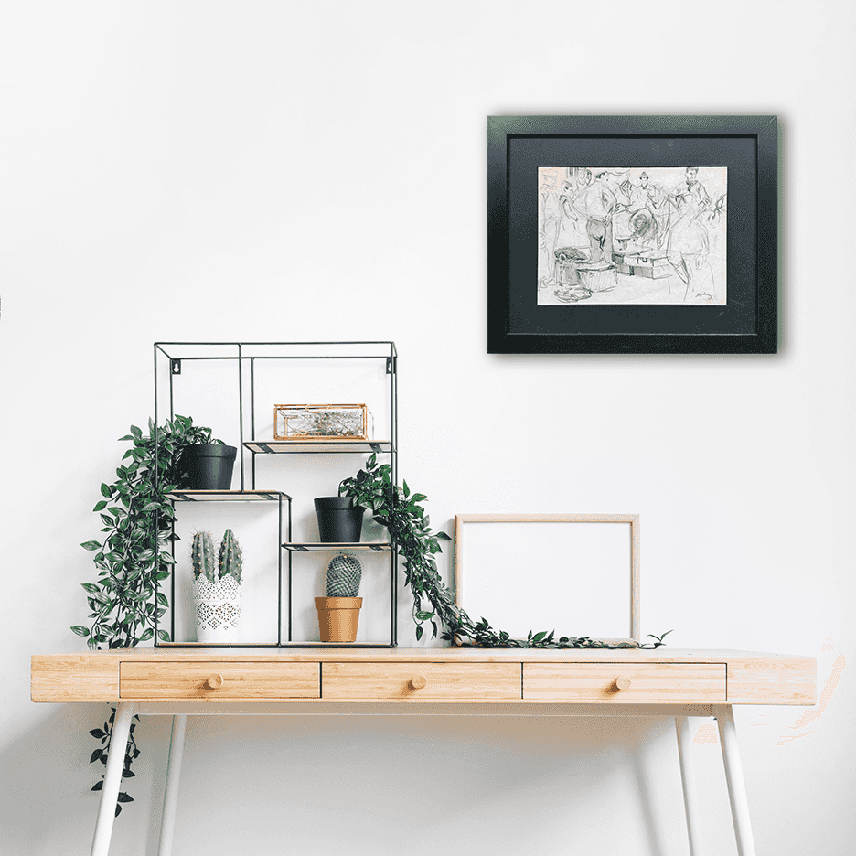 Erasmus Bernard von Dülmen-Krumpelman - Markttafereel in Amsterdam (in interieur)