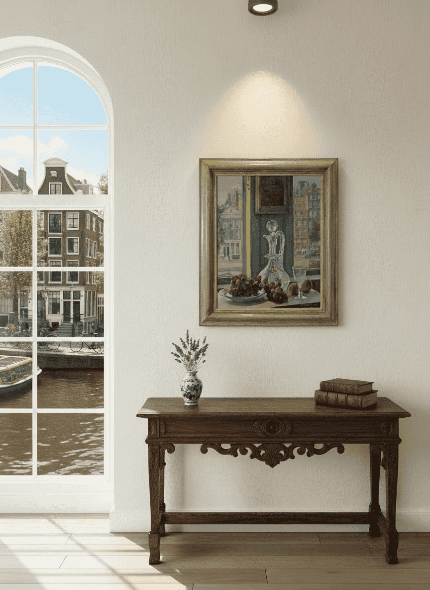 Raoul Martinez - Uitzicht Prinsengracht (in interieur)