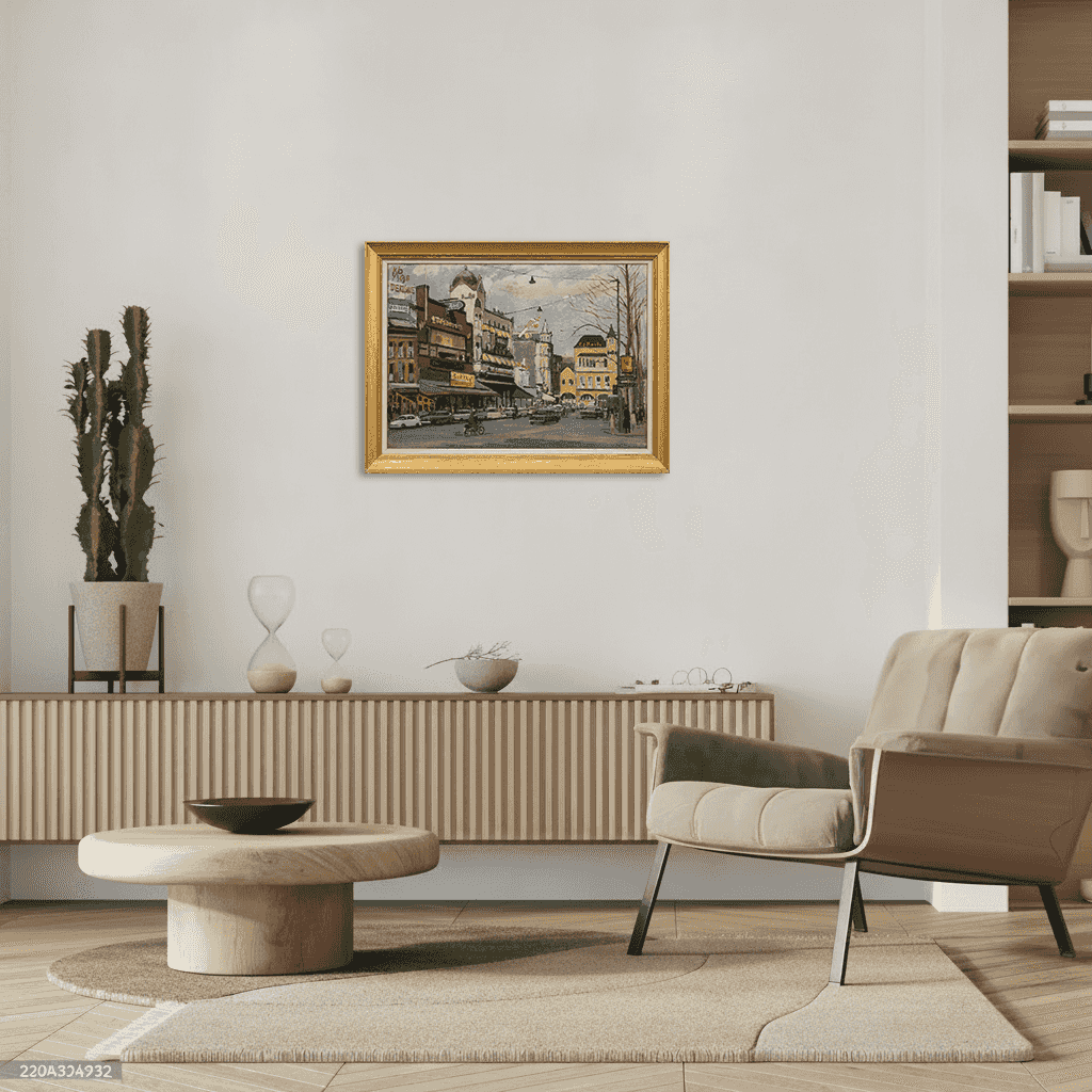 Joop Stierhout - Rembrandtplein Amsterdam (in interieur)