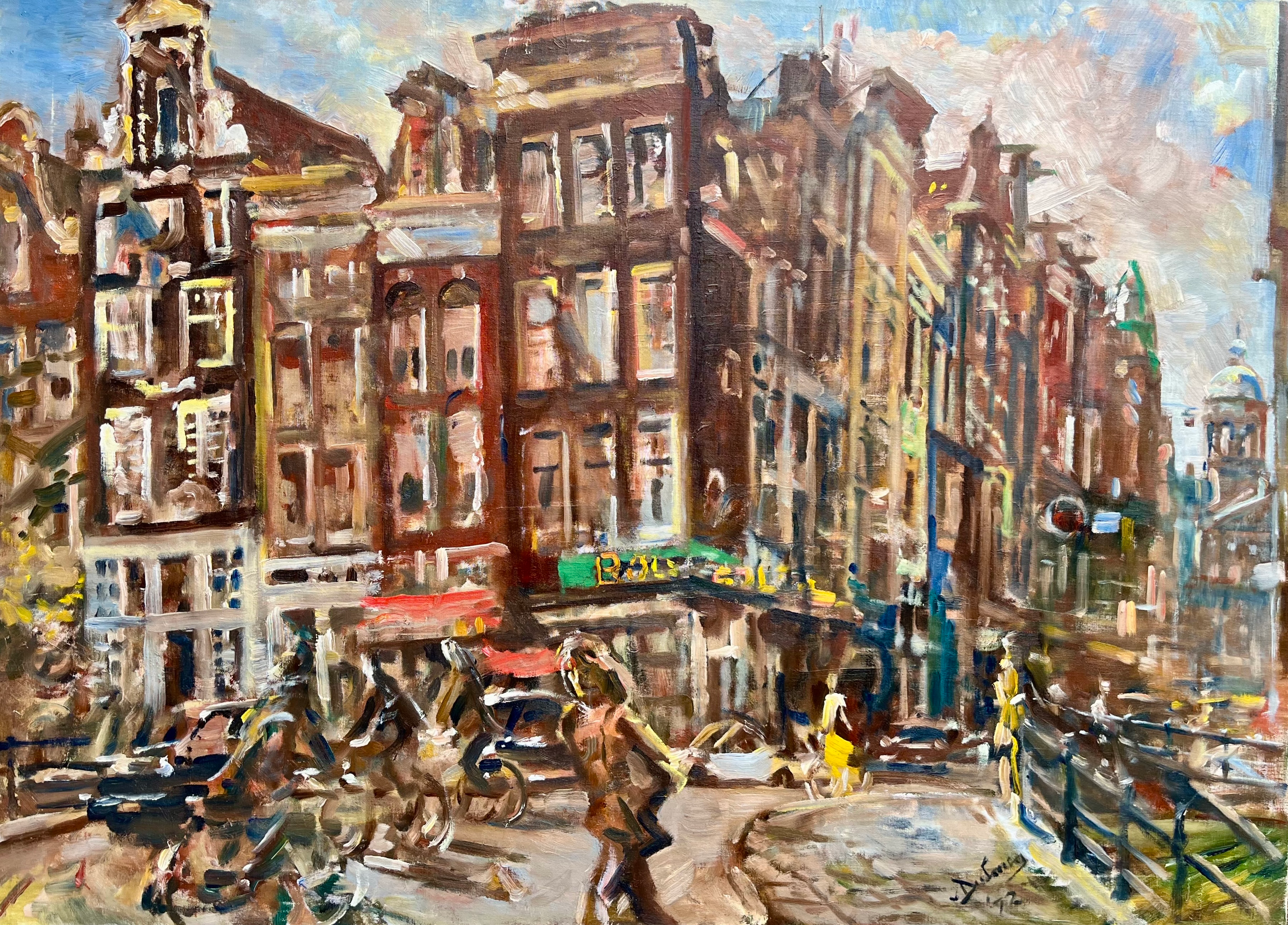 Erasmus Bernard von Dülmen-Krumpelman - Damstraat, Amsterdam, 1972 (zonder lijst)