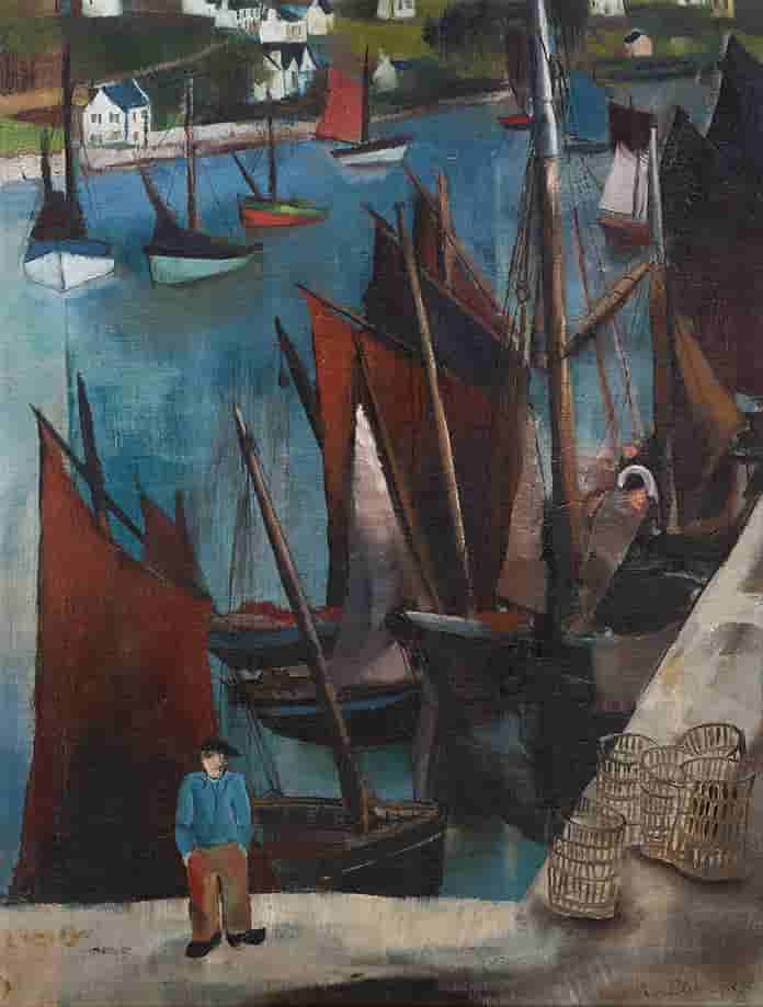 Edith van Leckwyck - Havengezicht (zonder lijst)
