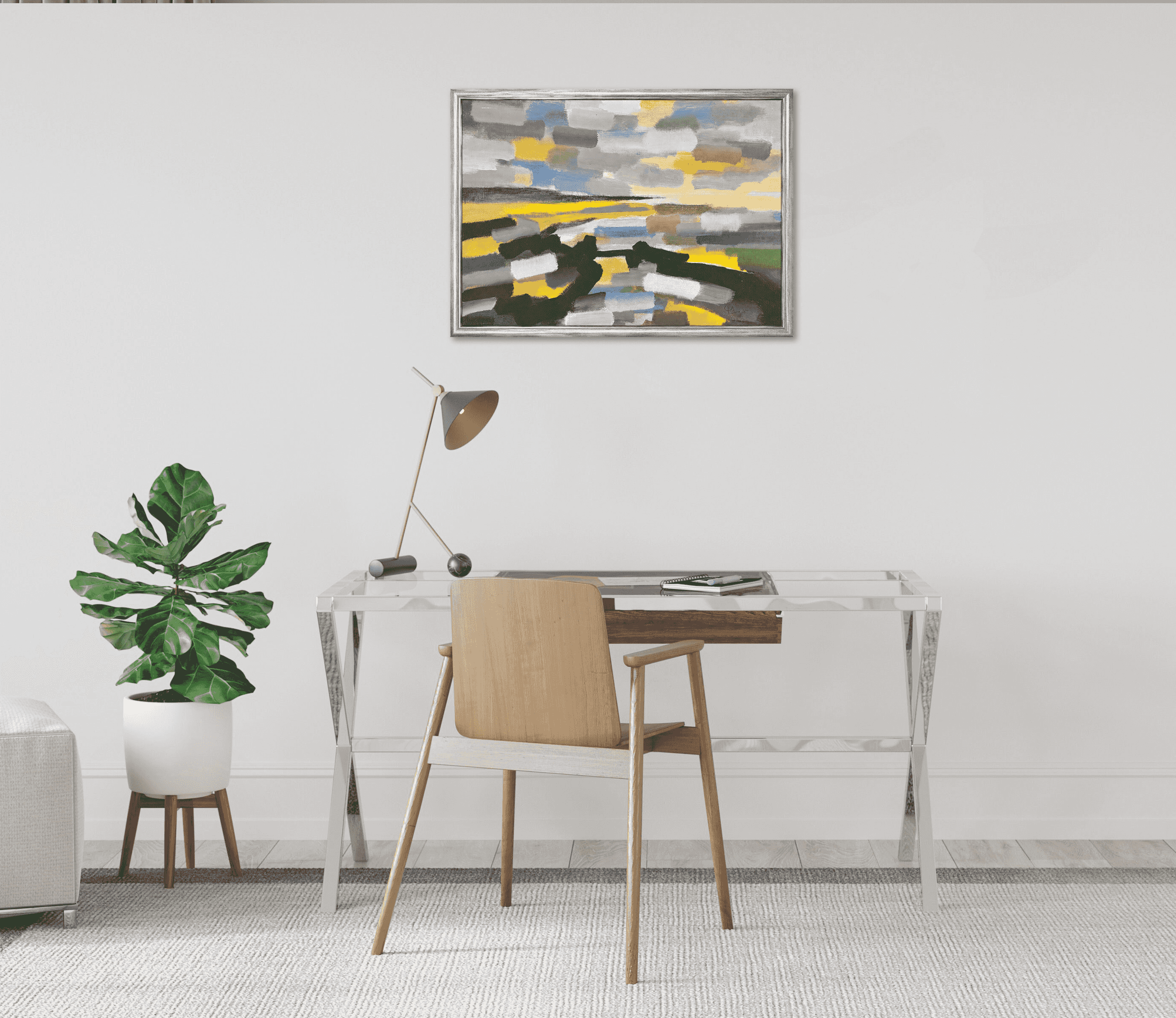 Eddy Sikma - Fries landschap (in interieur)