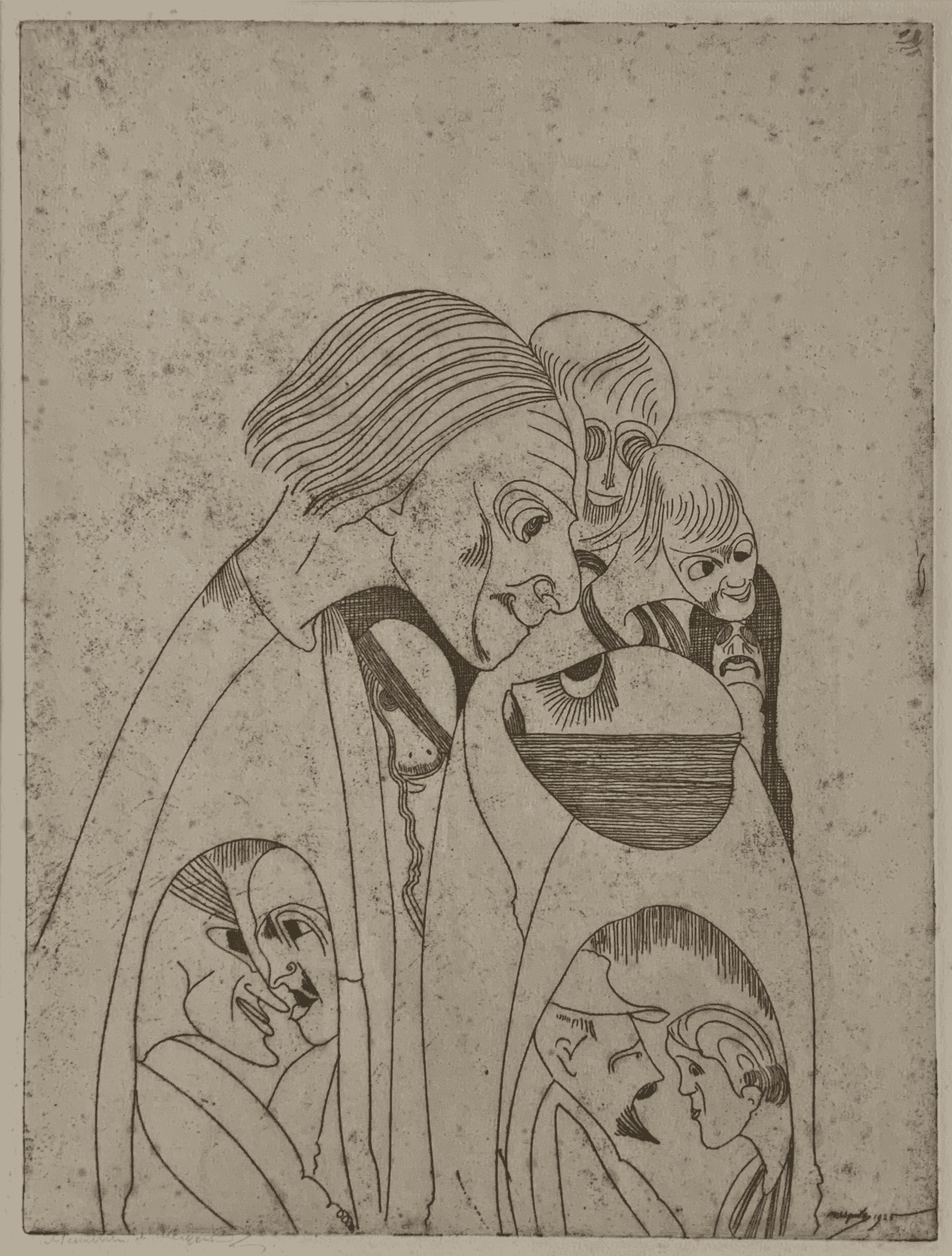 Samuel Jessurun de Mesquita - 'Sensitivistische verbeelding' (1) (zonder lijst)