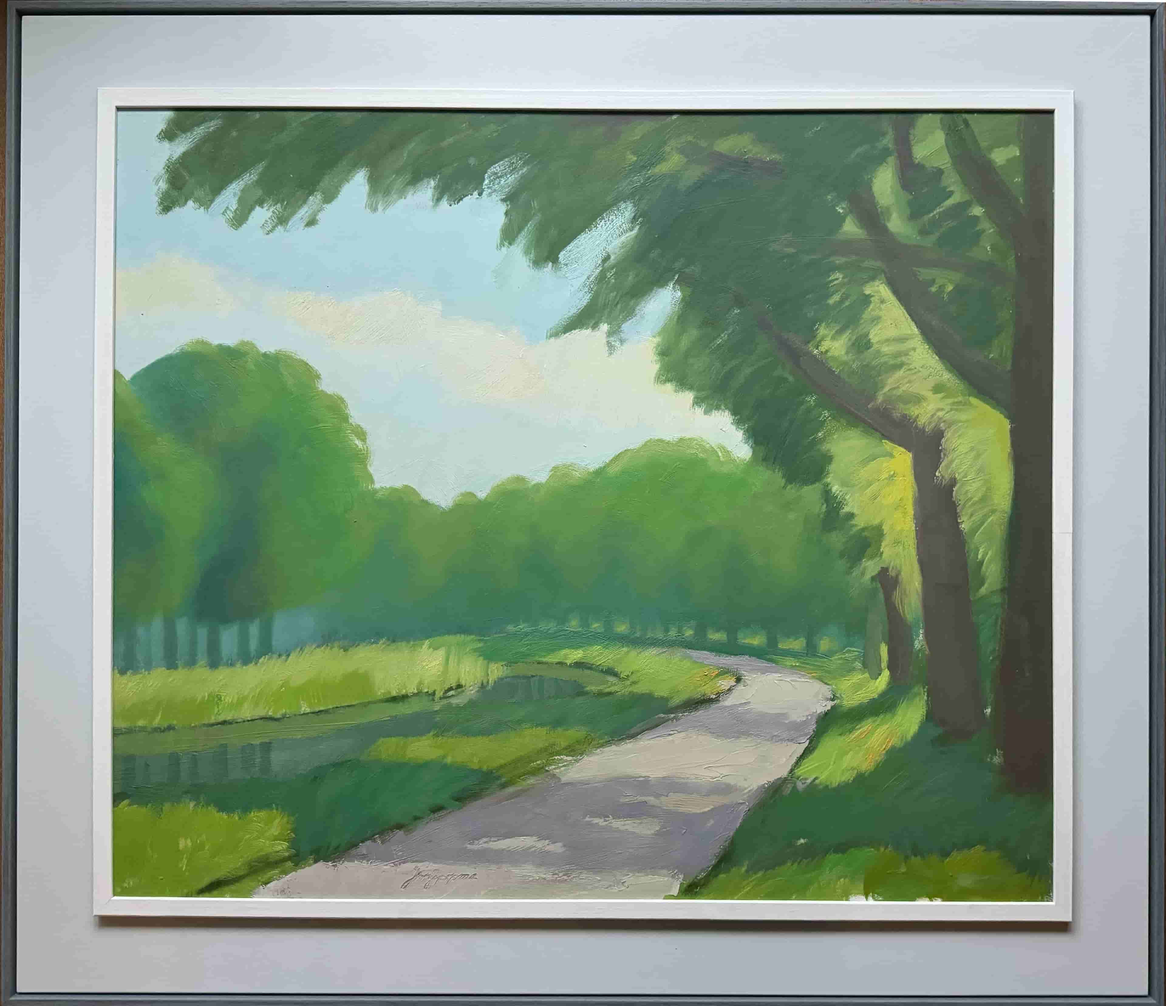 Jentsje Popma - Oranjekanaal (met lijst)