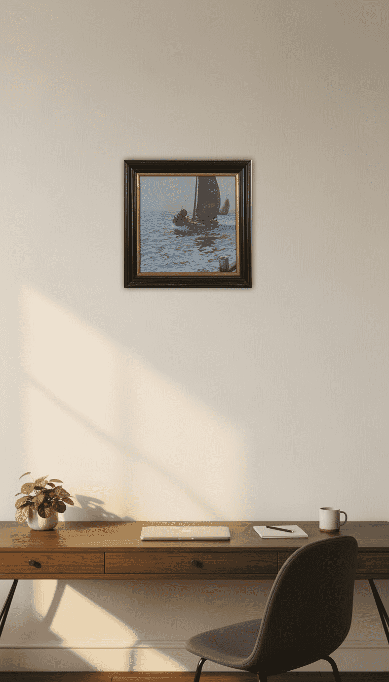 Anthony Pieter Schotel - Botters op de Zuiderzee (in interieur)