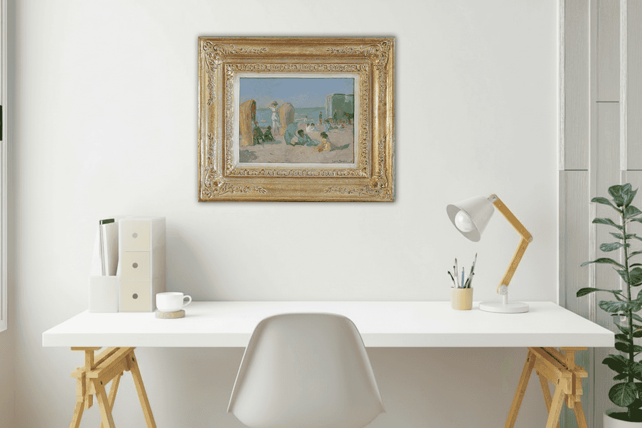 Louis Soonius - Strandgezicht Scheveningen (in interieur)