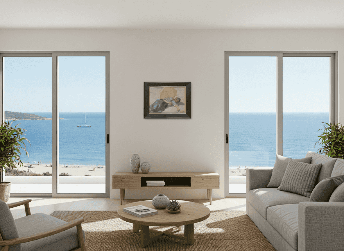 Louis Soonius - Een middagdutje op het strand (in interieur)