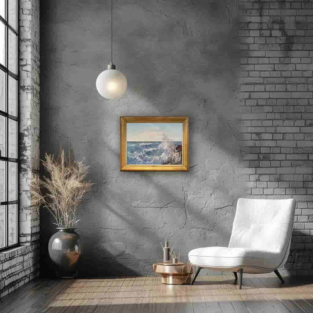 Cornelis Vreedenburgh - Zeegezicht (in interieur)