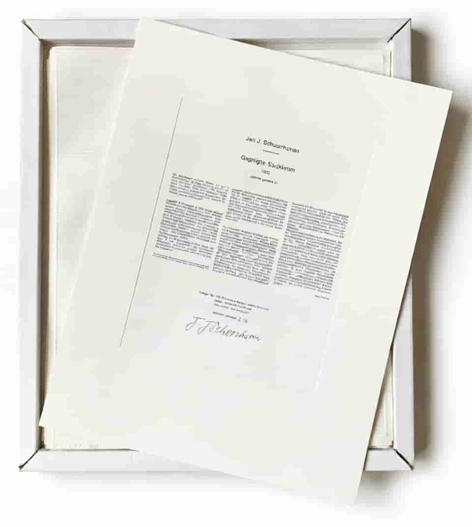 Jan Schoonhoven - Geprägte Strukturen (M I–VIII) (1972) (met lijst)