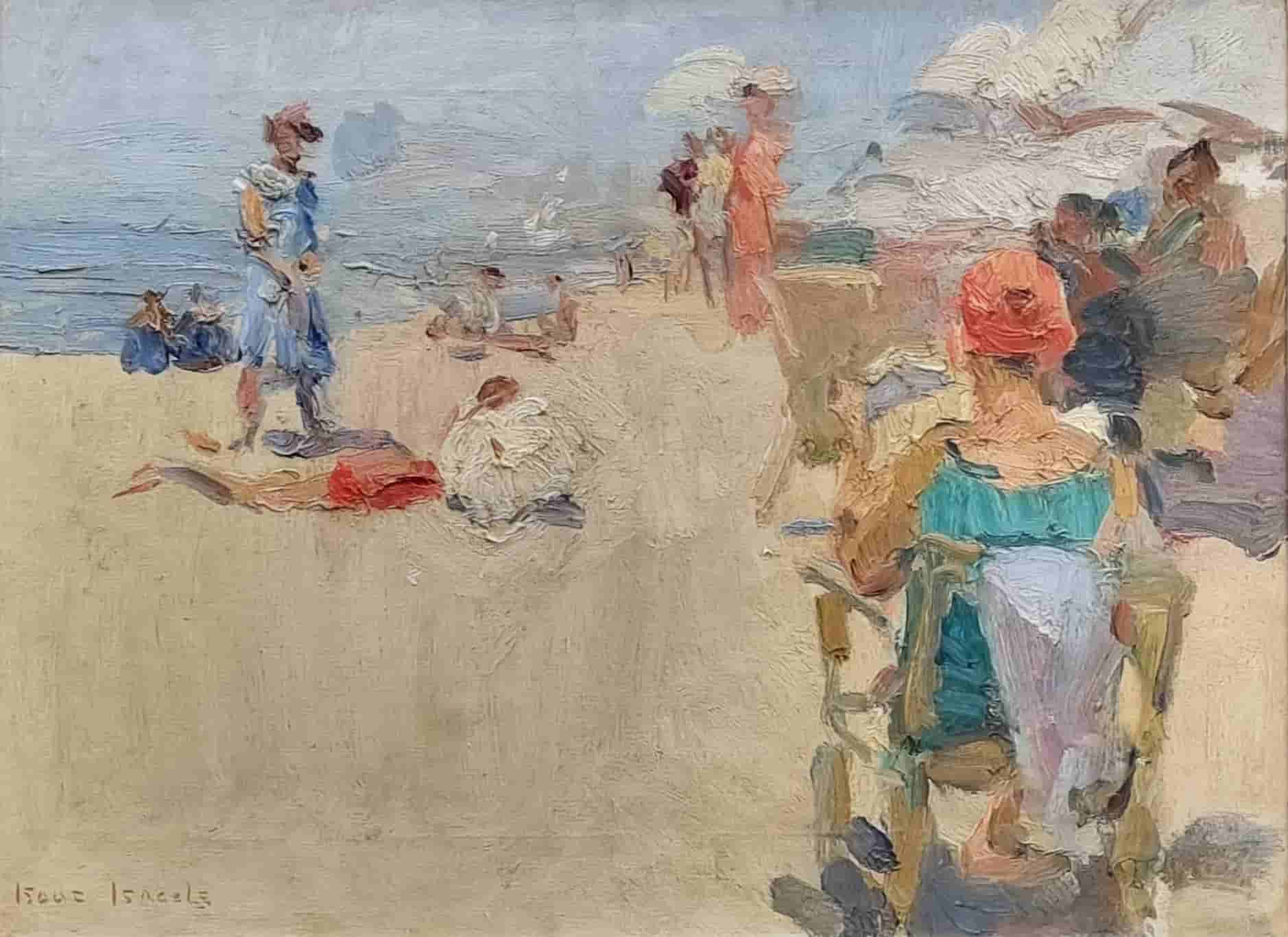 Isaac Israëls - Strandgezicht bij Viareggio (zonder lijst)