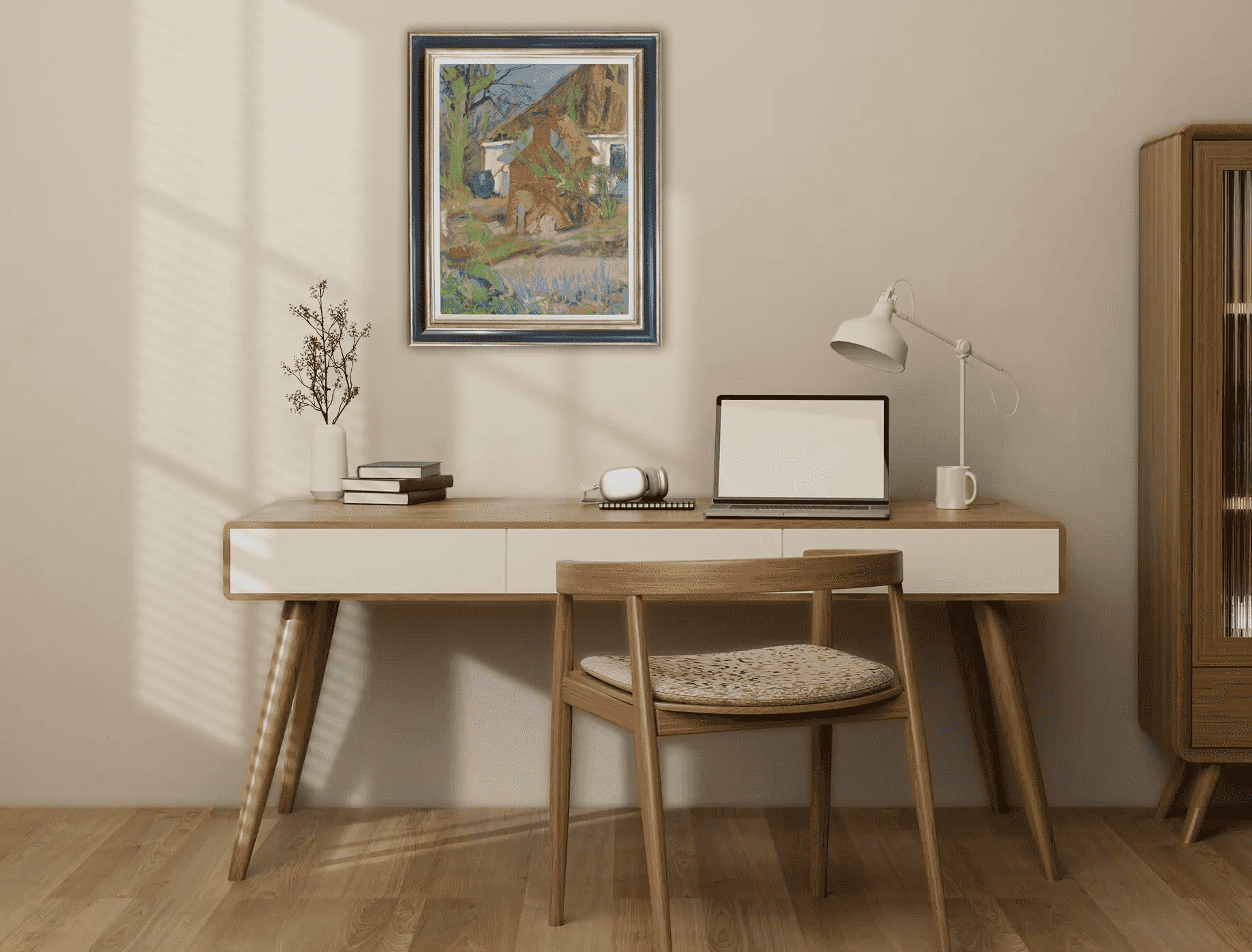 Jan Altink - Blauwborgje in de zomer (in interieur)