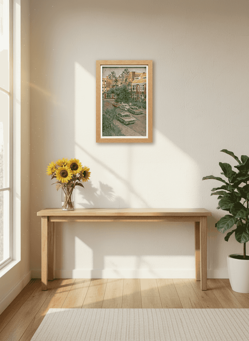 Cees Bolding - Zomer in de Meloenstraat Den Haag (in interieur)