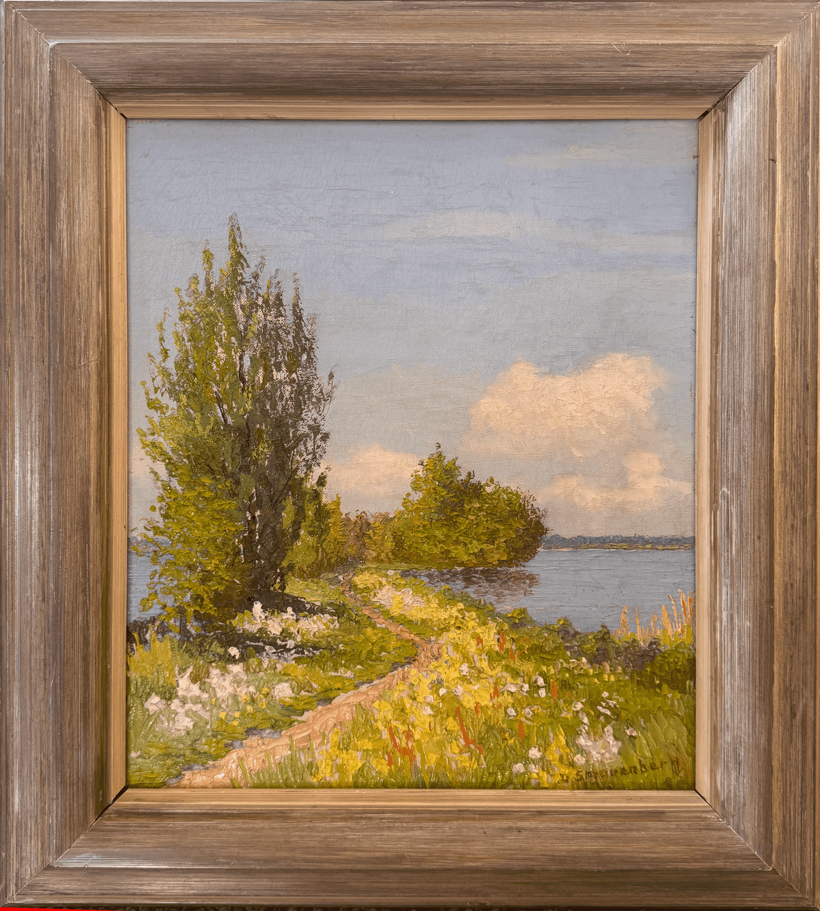 Dirk Smorenberg - Lambrechstkade in Loosdrecht (met lijst)
