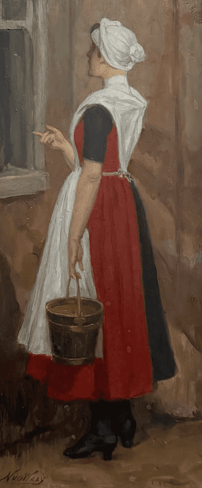 Nicolaas van der Waay - Weesmeisje met emmer in de hand (zonder lijst)