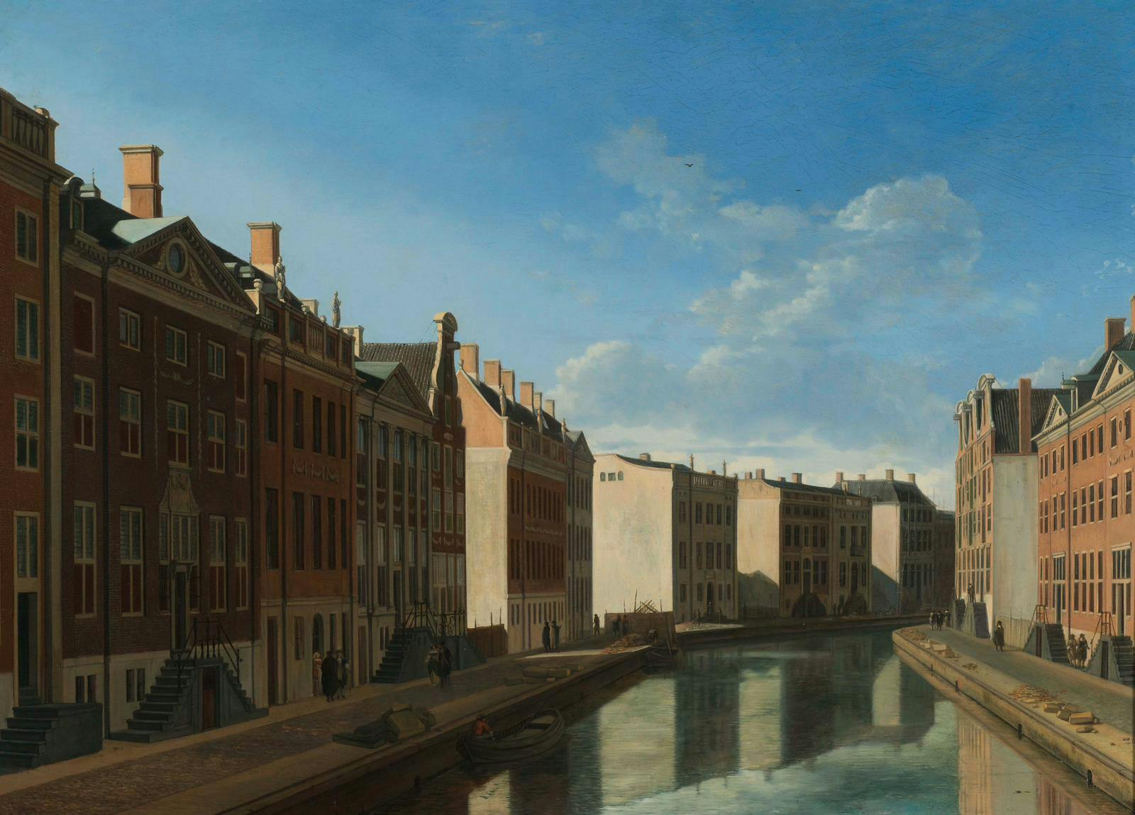 Schilderij van de Herengracht in Amsterdam
