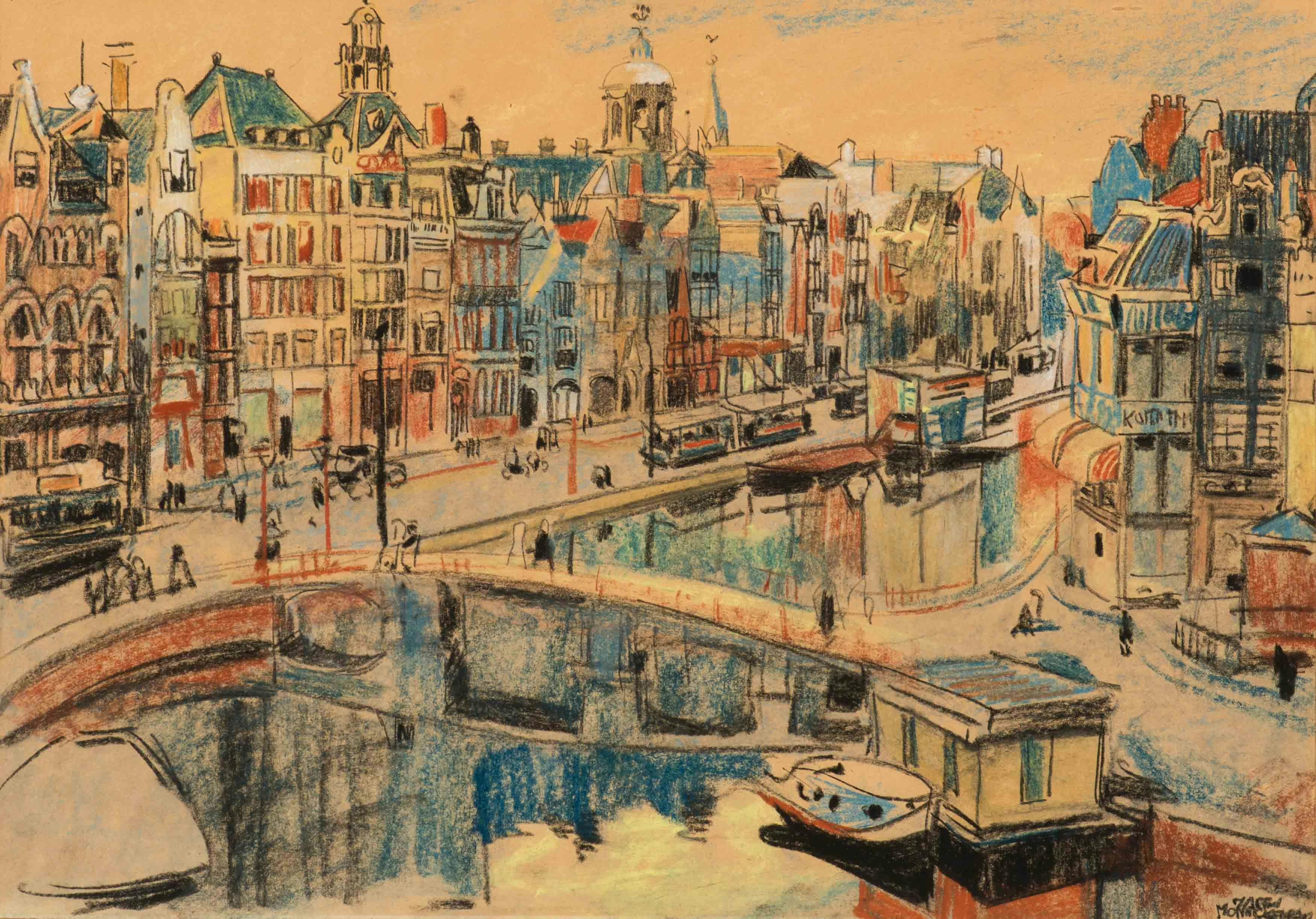 Het rokin in Amsterdam door Martin Monnickendam