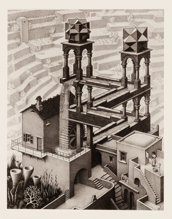 Maurits Cornelis Escher maakt het onmogelijke mogelijk
