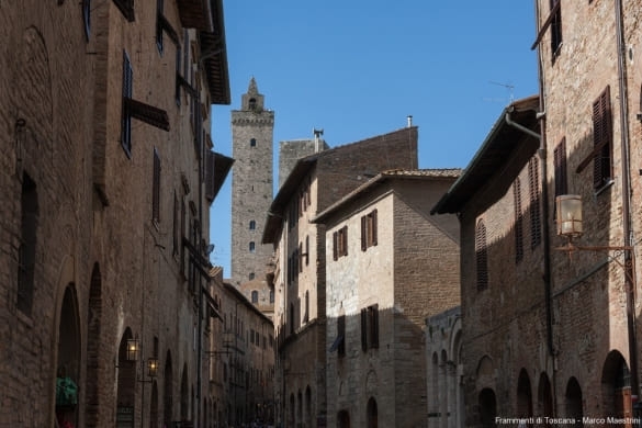 San Gimignano in Italië zonder lijst