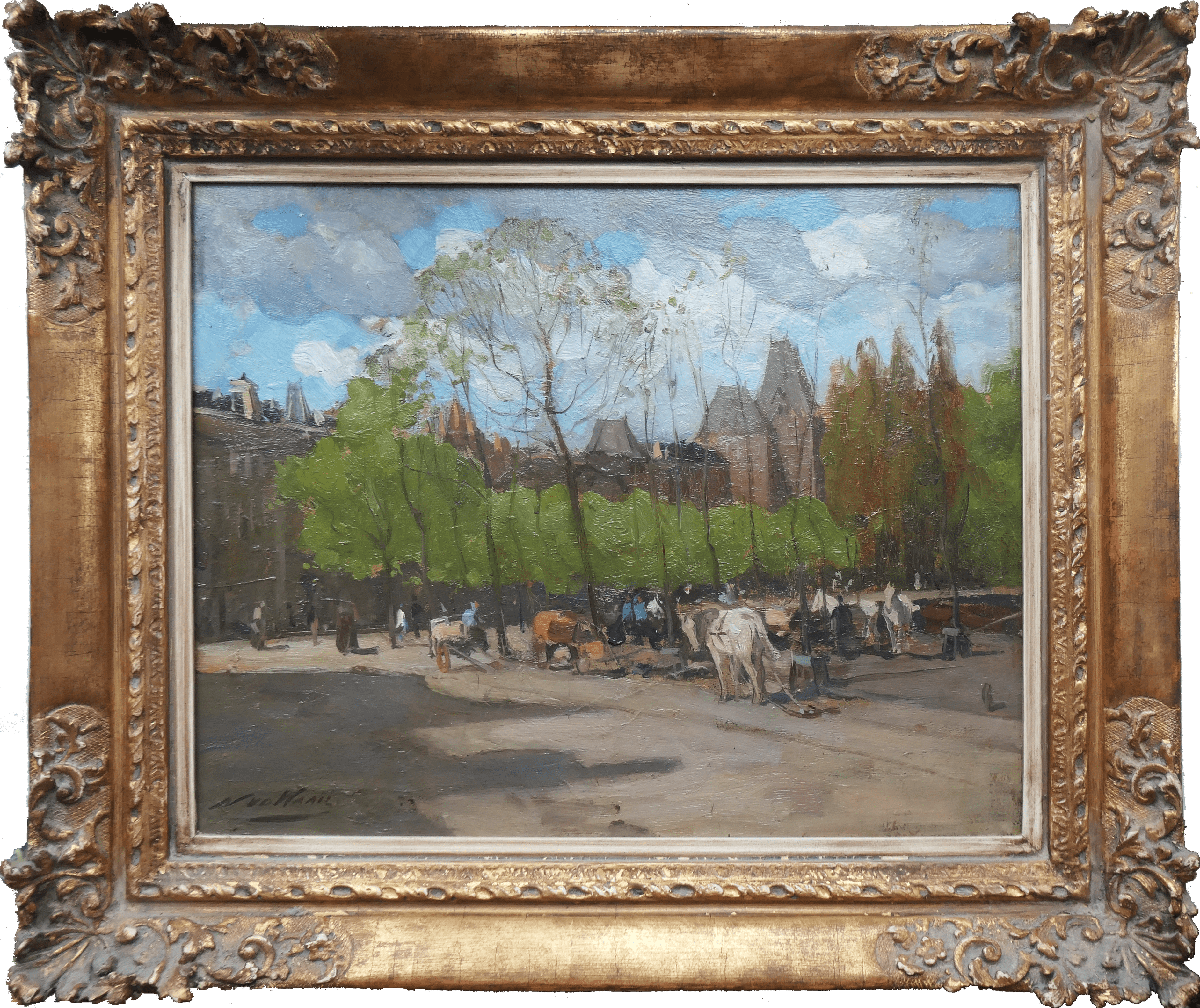 Stadhouderskade met Rijksmuseum zonder lijst