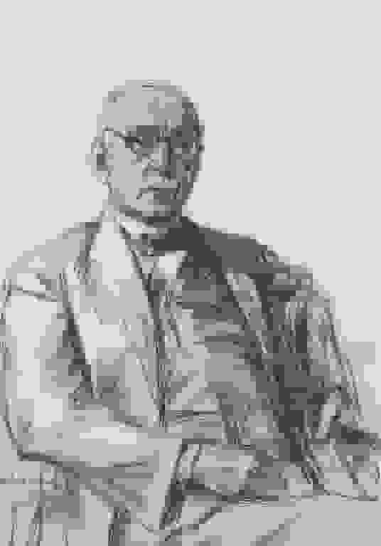 Oscar Huldschinsky door Max Liebermann in 1926