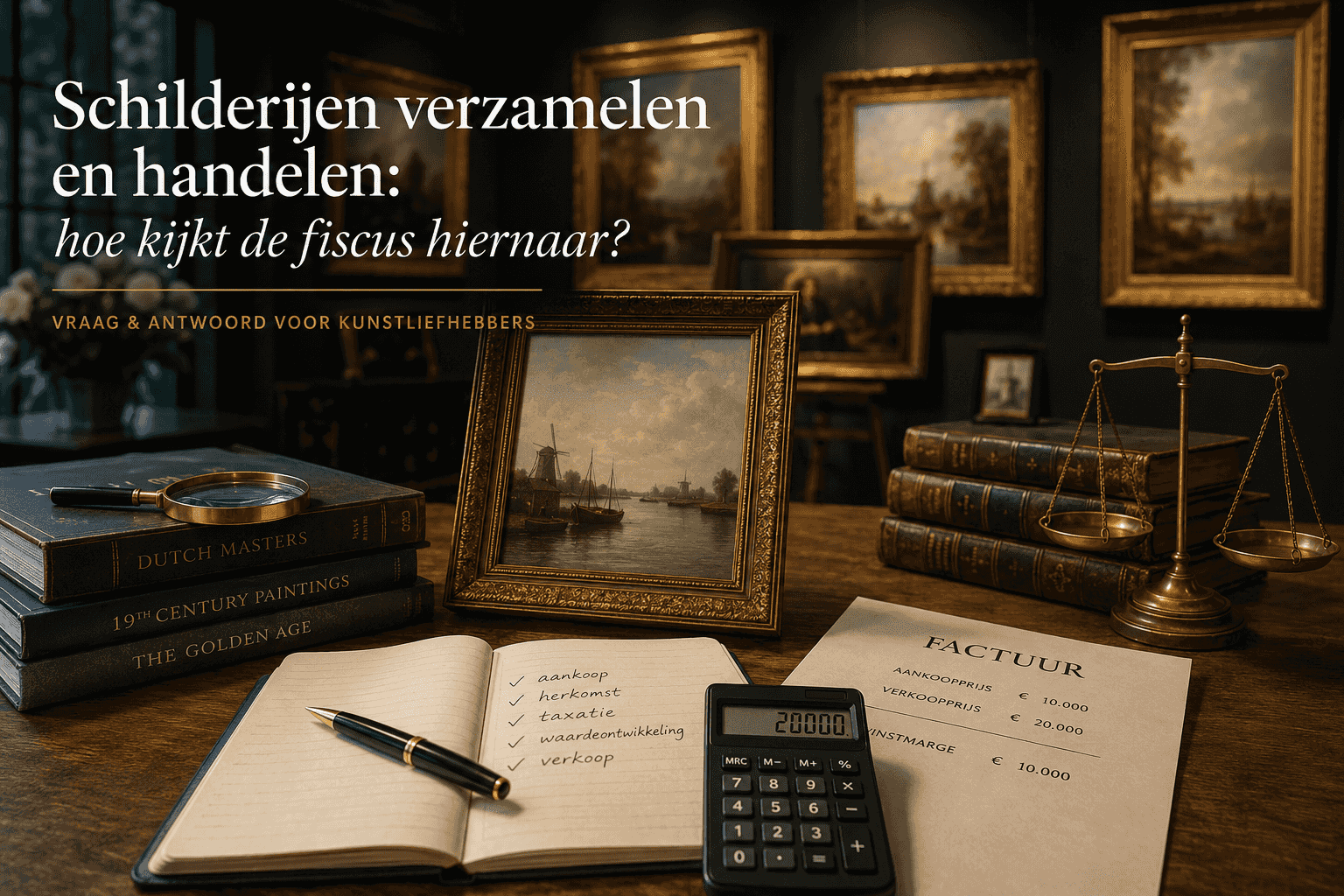 Schilderijen verzamelen en handelen: hoe kijkt de fiscus hiernaar?