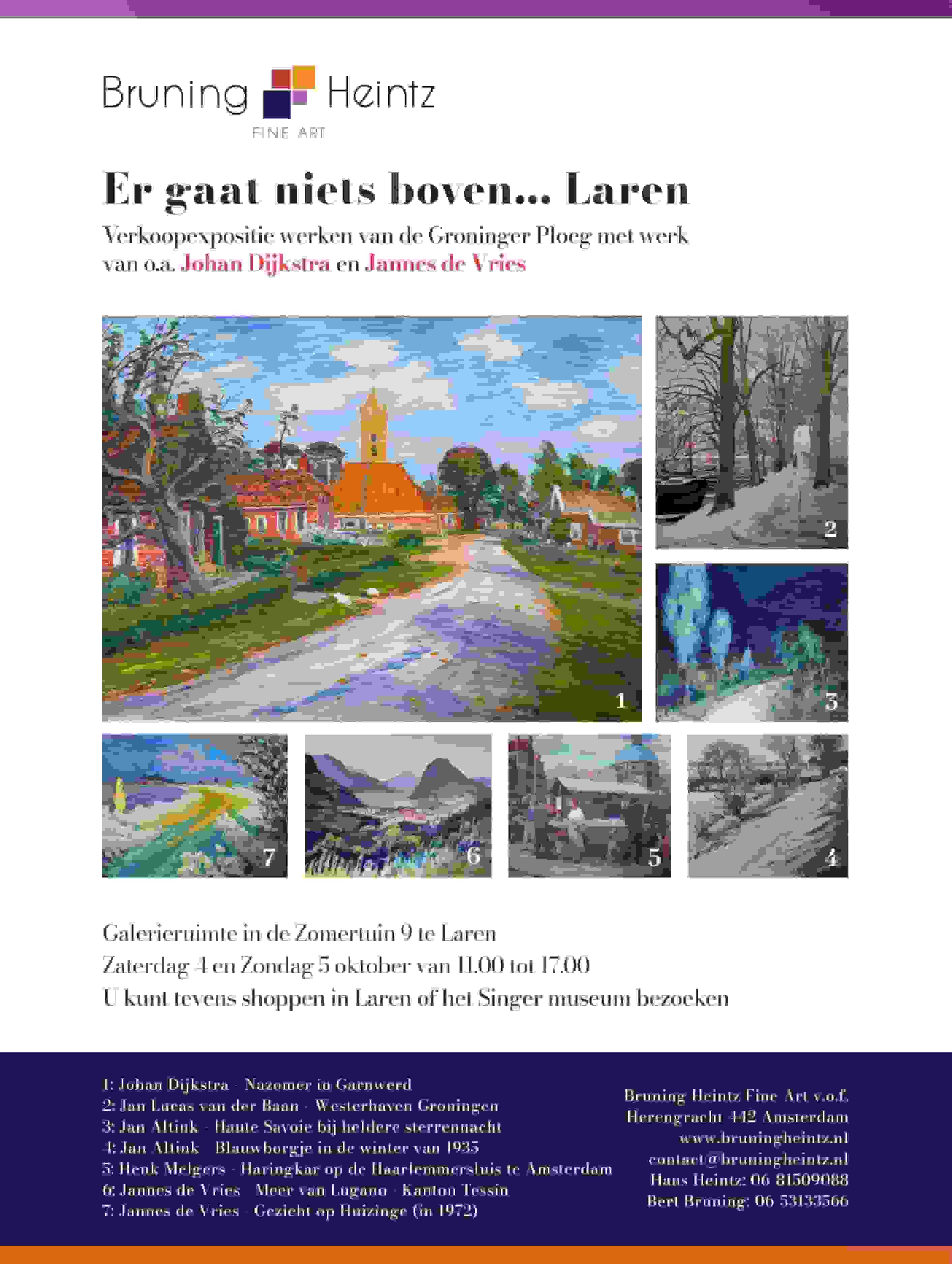 Een zeer geslaagde expositie in Laren!